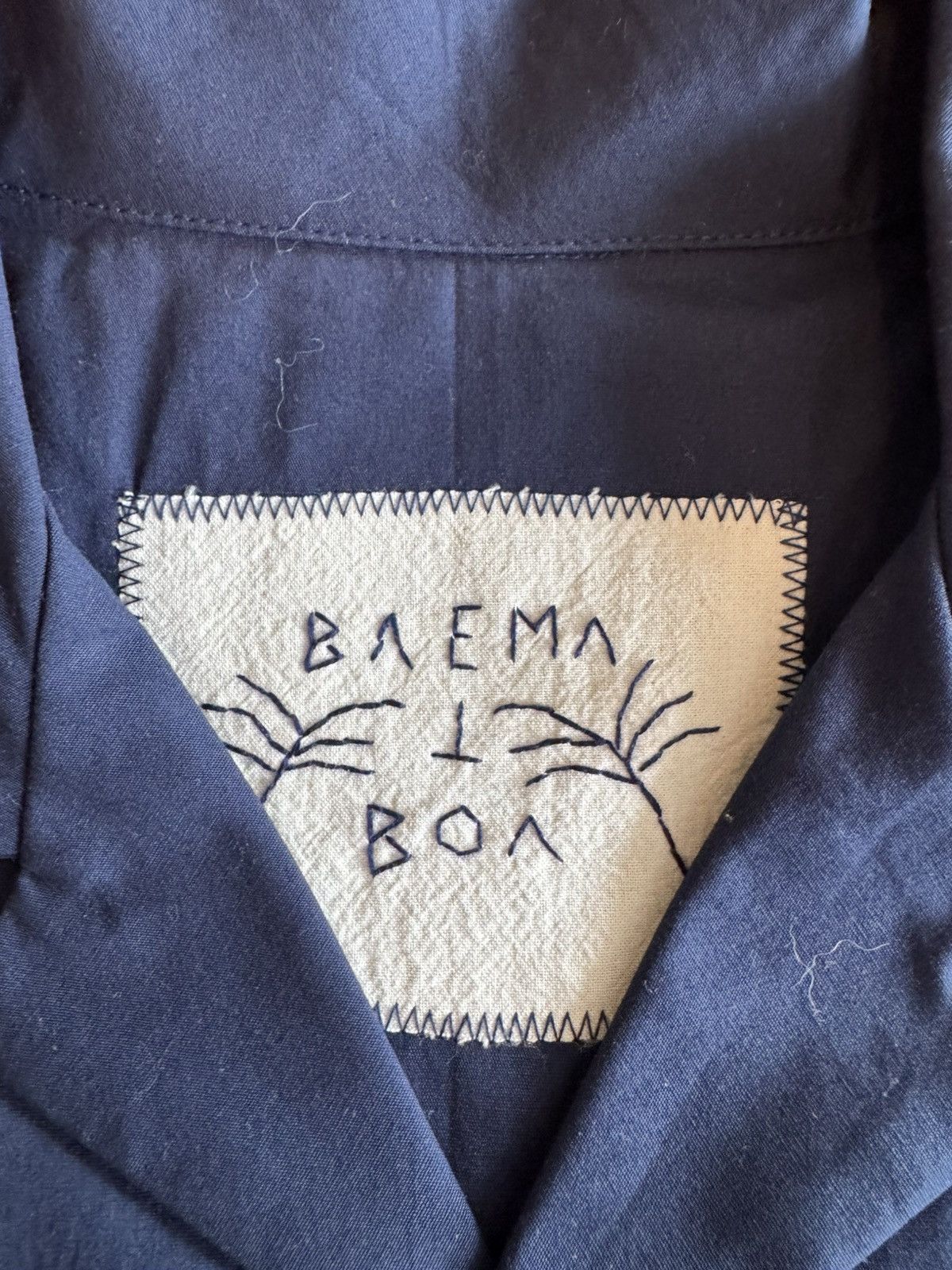 Other BAEMA T BOA Hand Stitched Button Up - Navy - Small Size US S / EU 44-46 / 1 - 4 Thumbnail