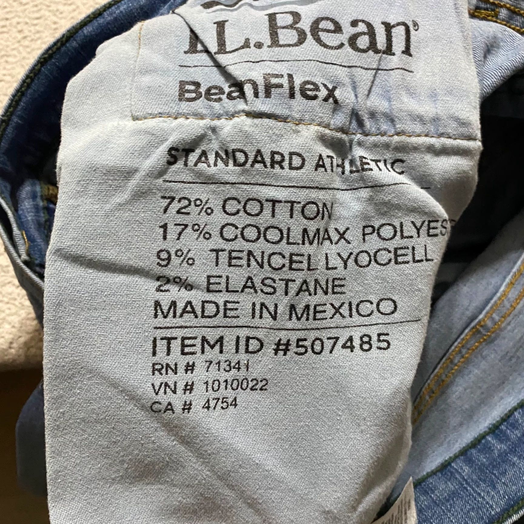 Vintage L.L. Bean Jeans Main Brand Men 42x30 Denim Medium Wash Straight Mid Rise Athletic Regular Beauty? Size US 42 / EU 58 - 3 Thumbnail