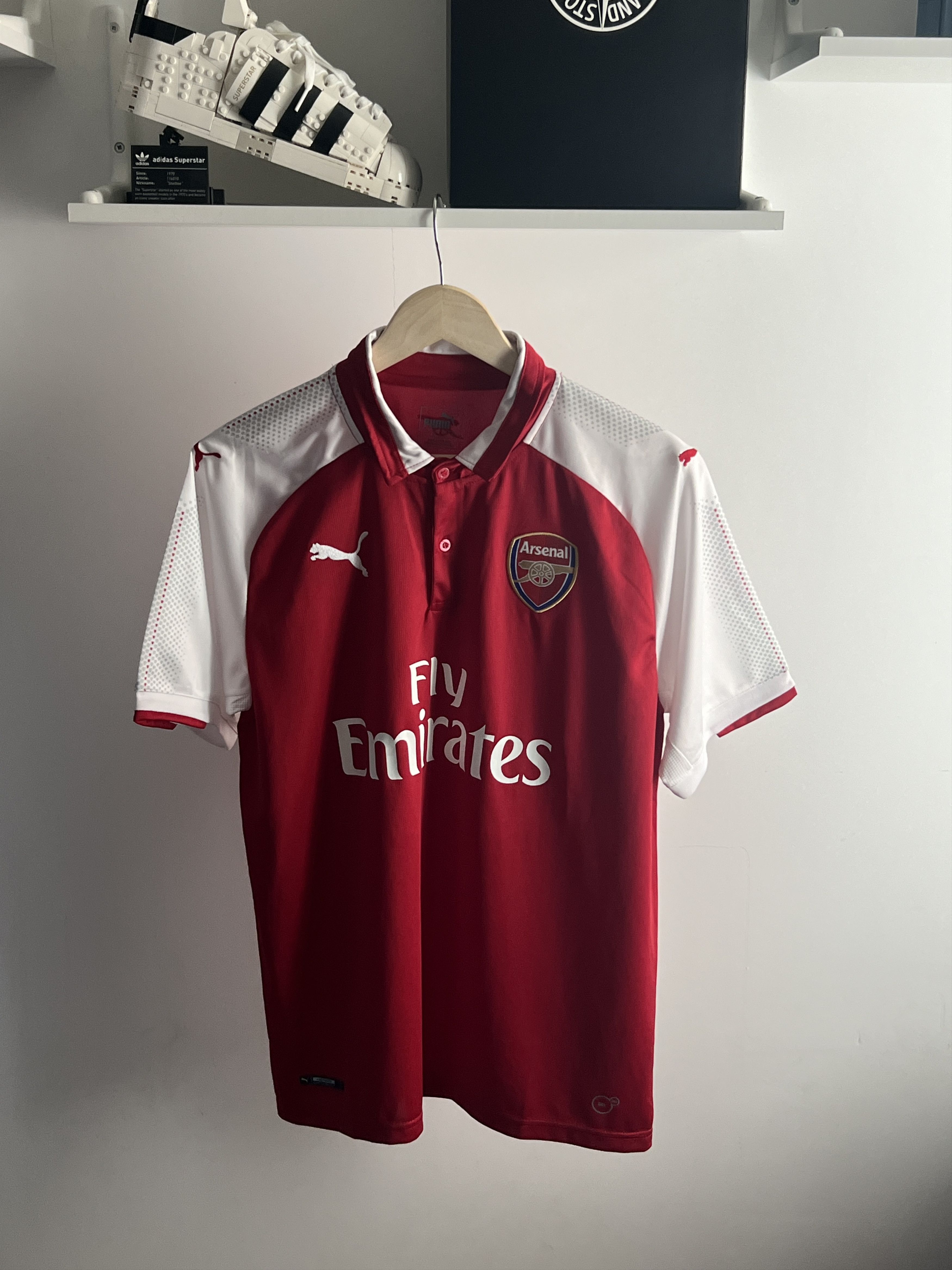 Puma × Vintage Soccer Jersey Puma FC Arsenal London 2017/18 Home Football Size US L / EU 52-54 / 3 - 1 Thumbnail