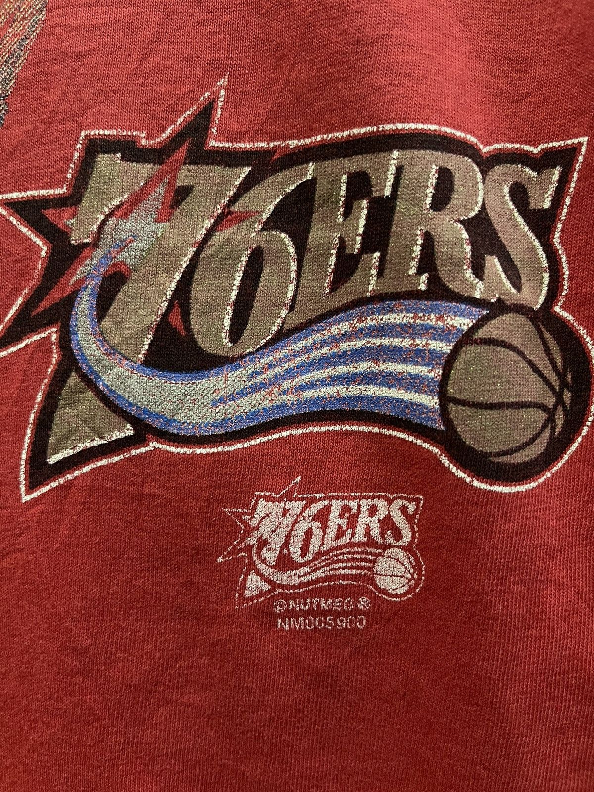 Lee × Vintage Vintage Distressed Lee x Philadelphia 76ERS🔥🔥🔥 Size US XL / EU 56 / 4 - 3 Thumbnail