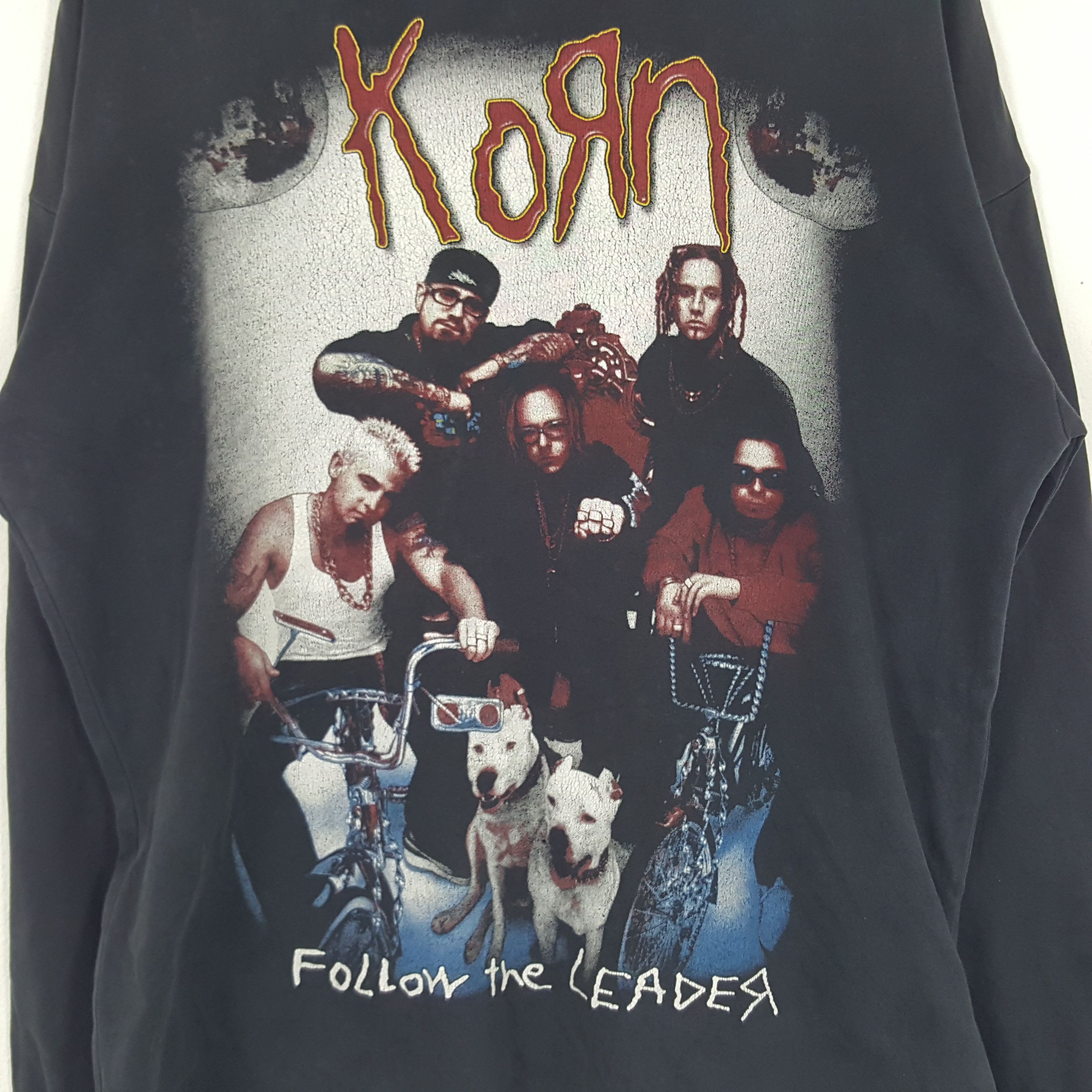 Band Tees × Vintage Vintage Korn Follow The Leader American Rock Band Tshirt Size US XXL / EU 58 / 5 - 2 Thumbnail