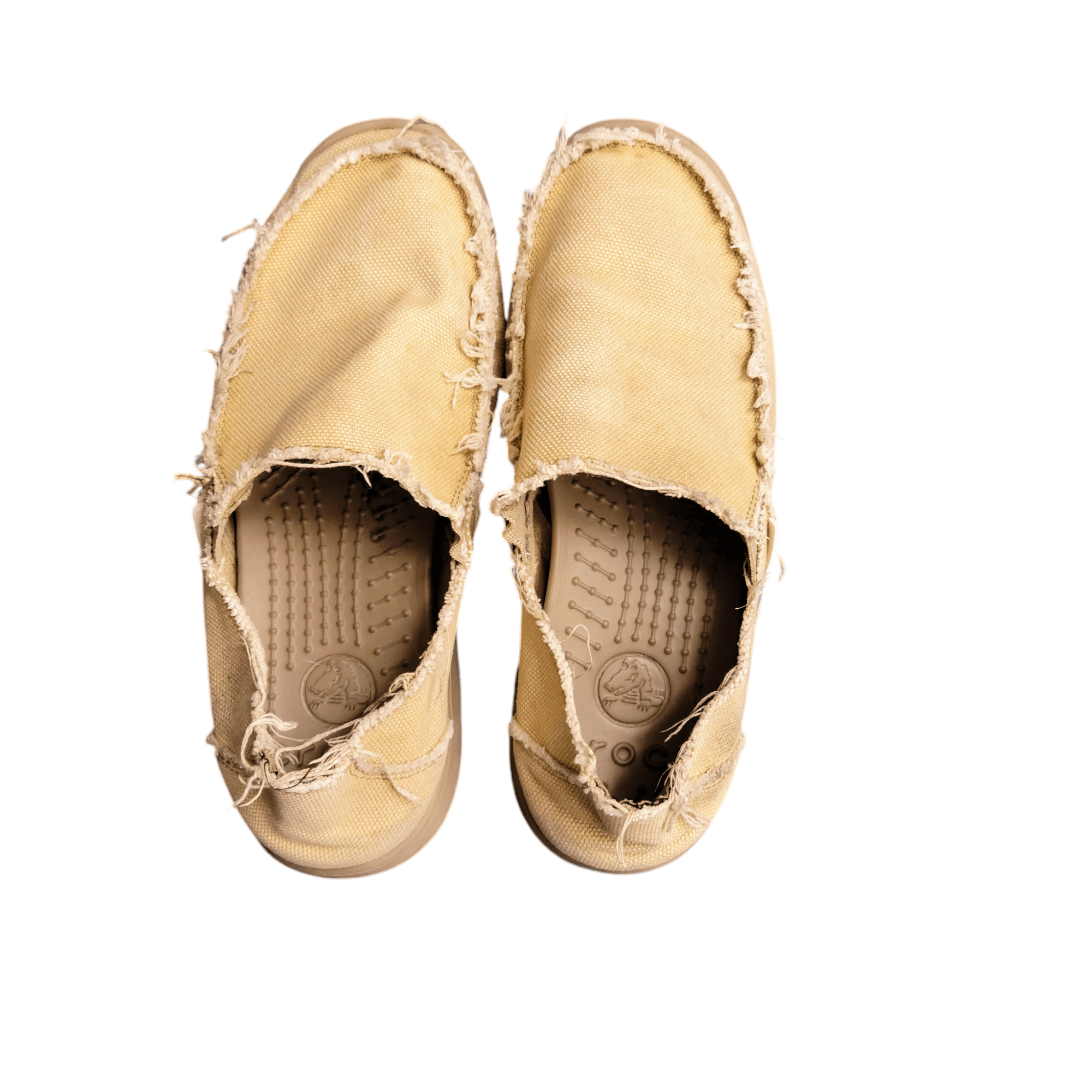 Crocs Crocs 10128 Santa Cruz Slip On Shoes Loafers Canvas Khaki Size US 8 / EU 41 - 7 Thumbnail