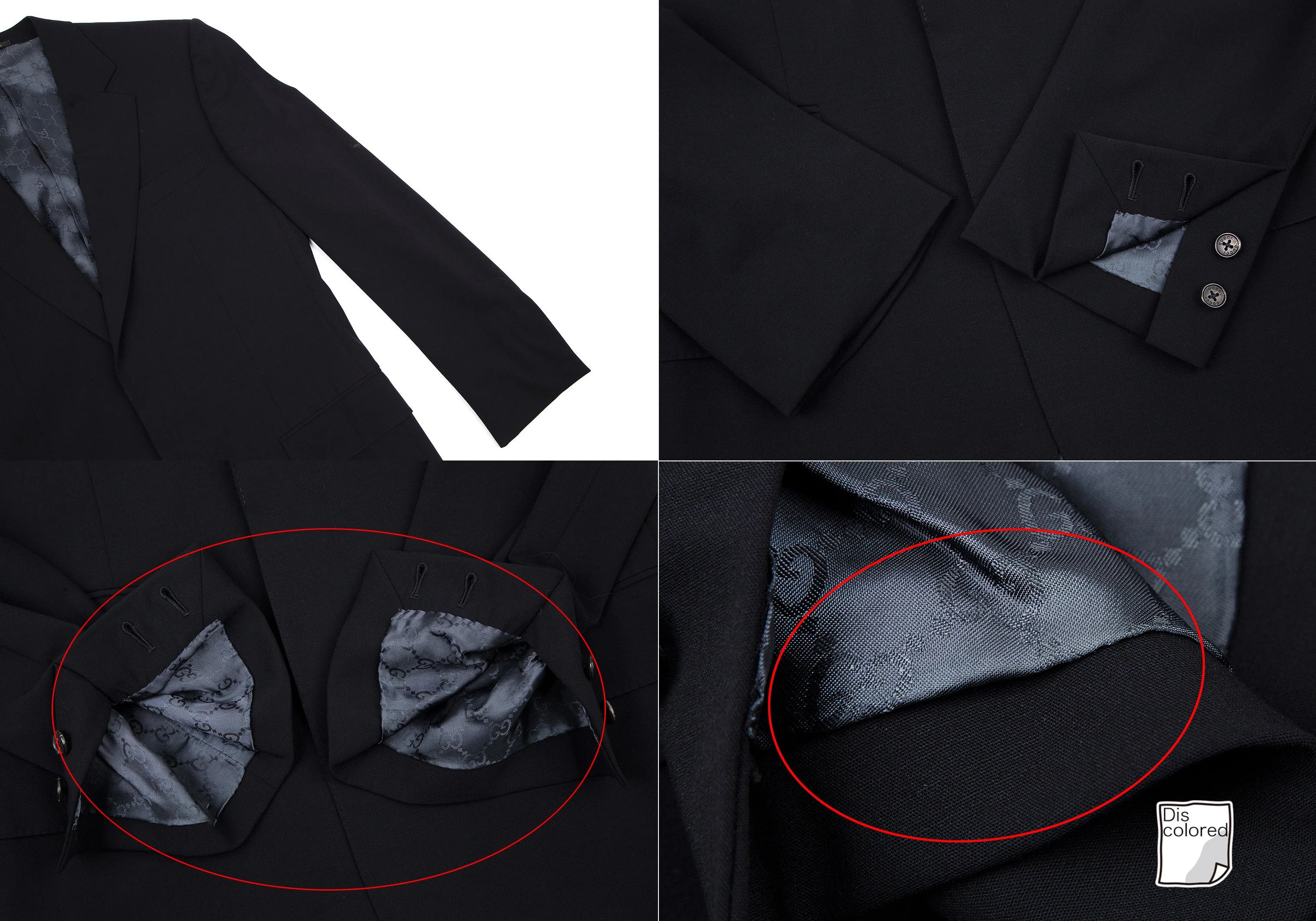 Gucci Stretch Wool Change Pocket Suit in Navy, Size 46 Size US S / EU 44-46 / 1 - 4 Thumbnail