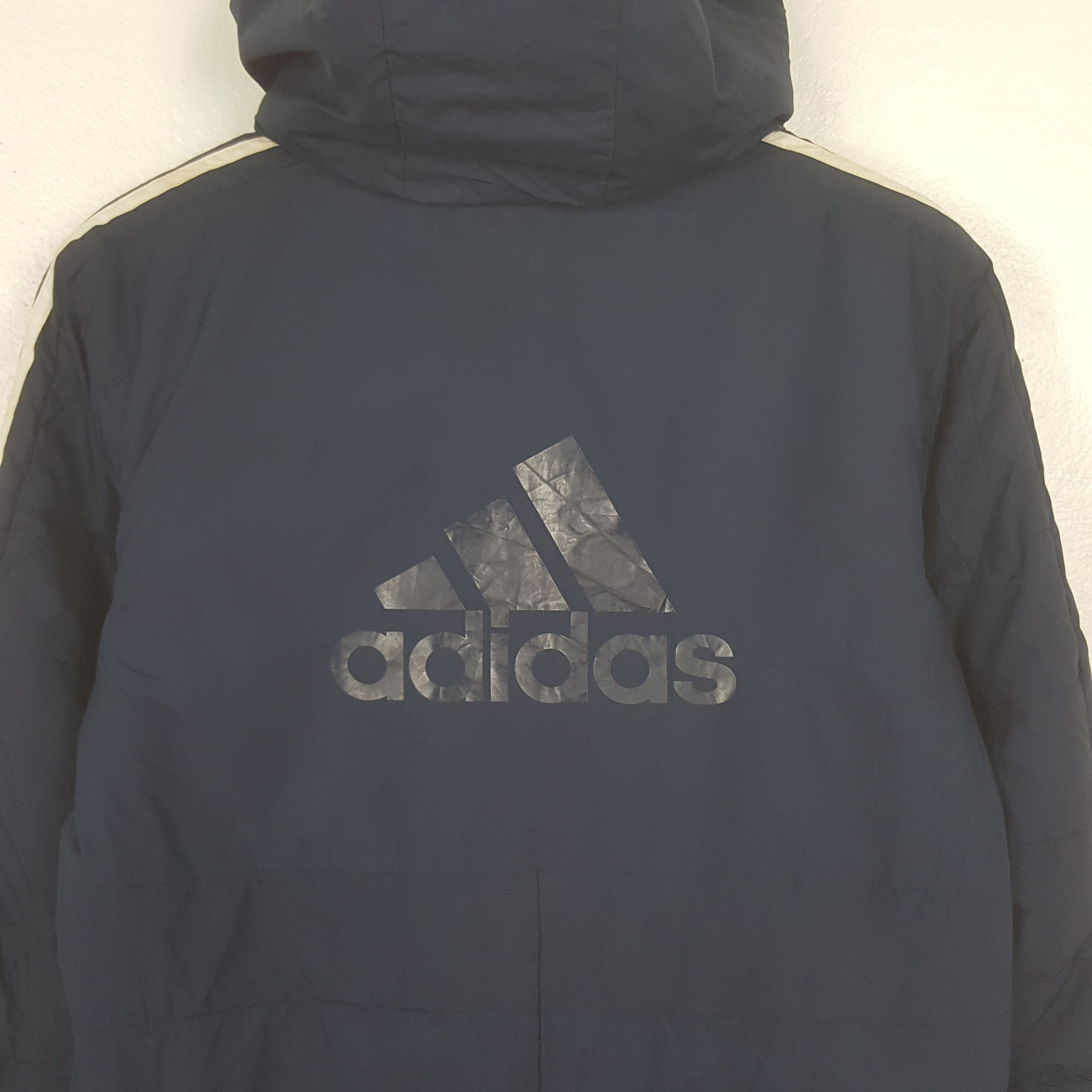 Adidas Vintage Adidas Puffer Long Jacket With Hoodie Size US S / EU 44-46 / 1 - 2 Thumbnail