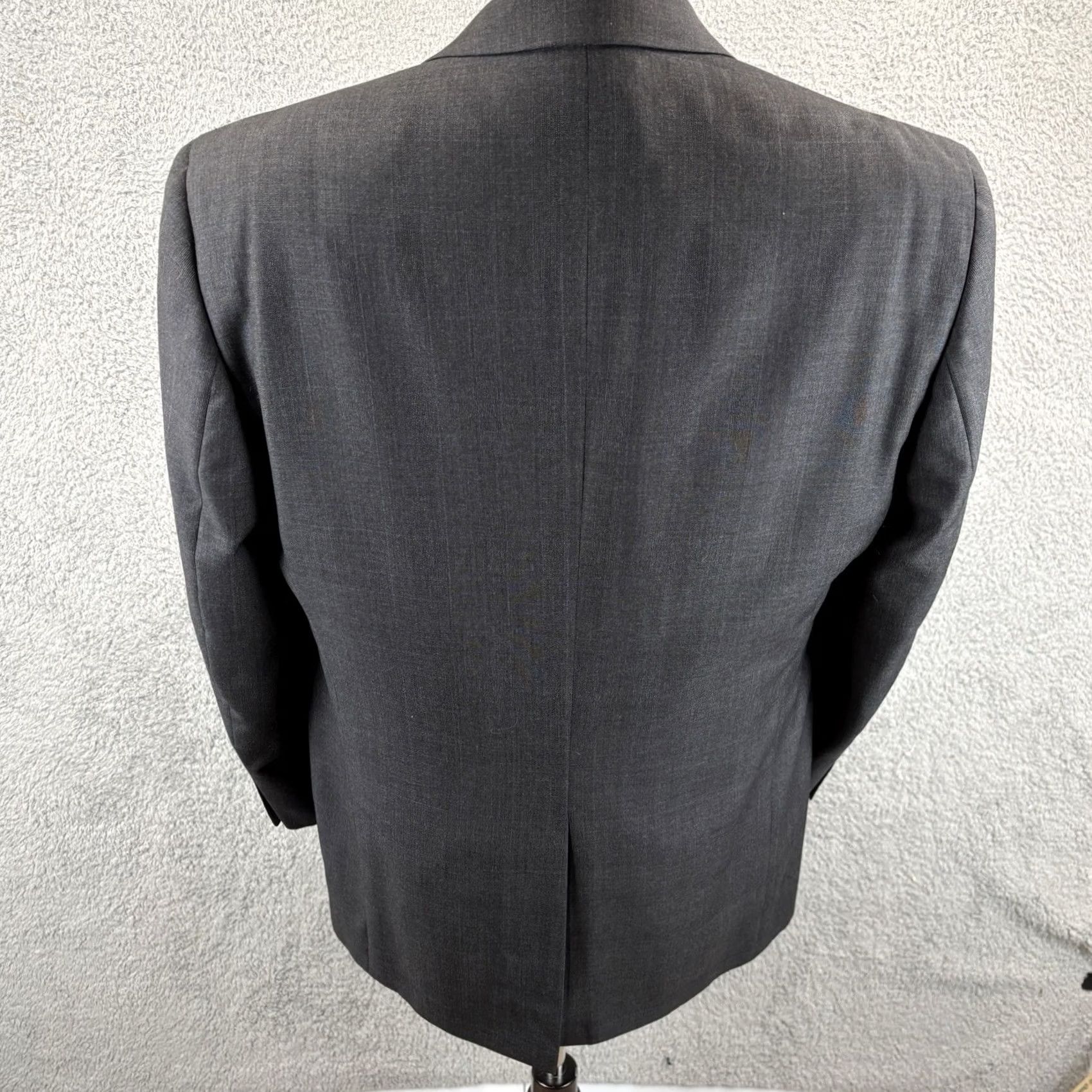 Jack Victor Jack Victor Blazer Loro Piana Zelander Men 41L Gray Glen Plaid Sport Coat Jacket Size 42R - 6 Thumbnail