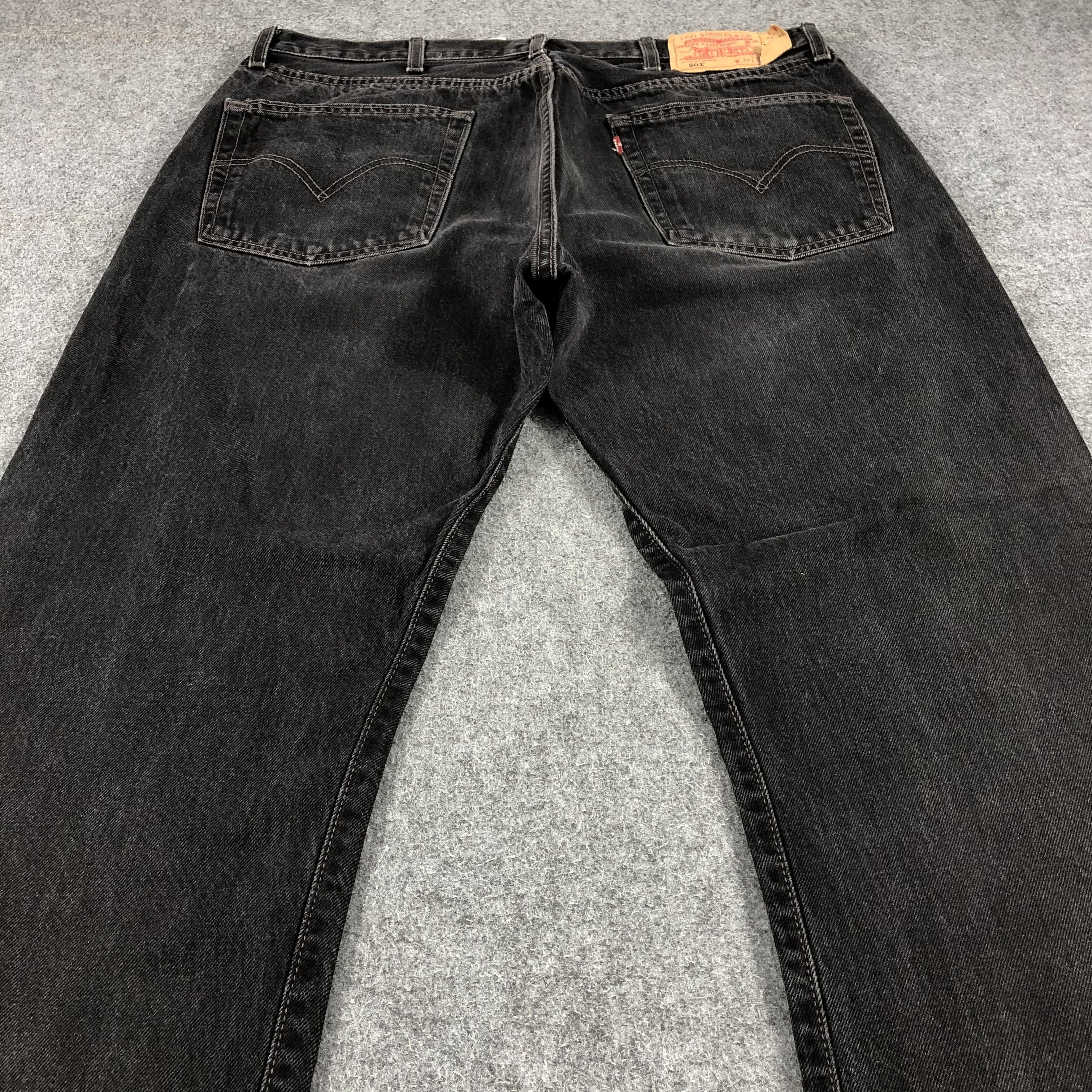 Levi's Vintage 90s Dark Wash Levis 501 Jeans-JM977 Size US 37 - 4 Thumbnail