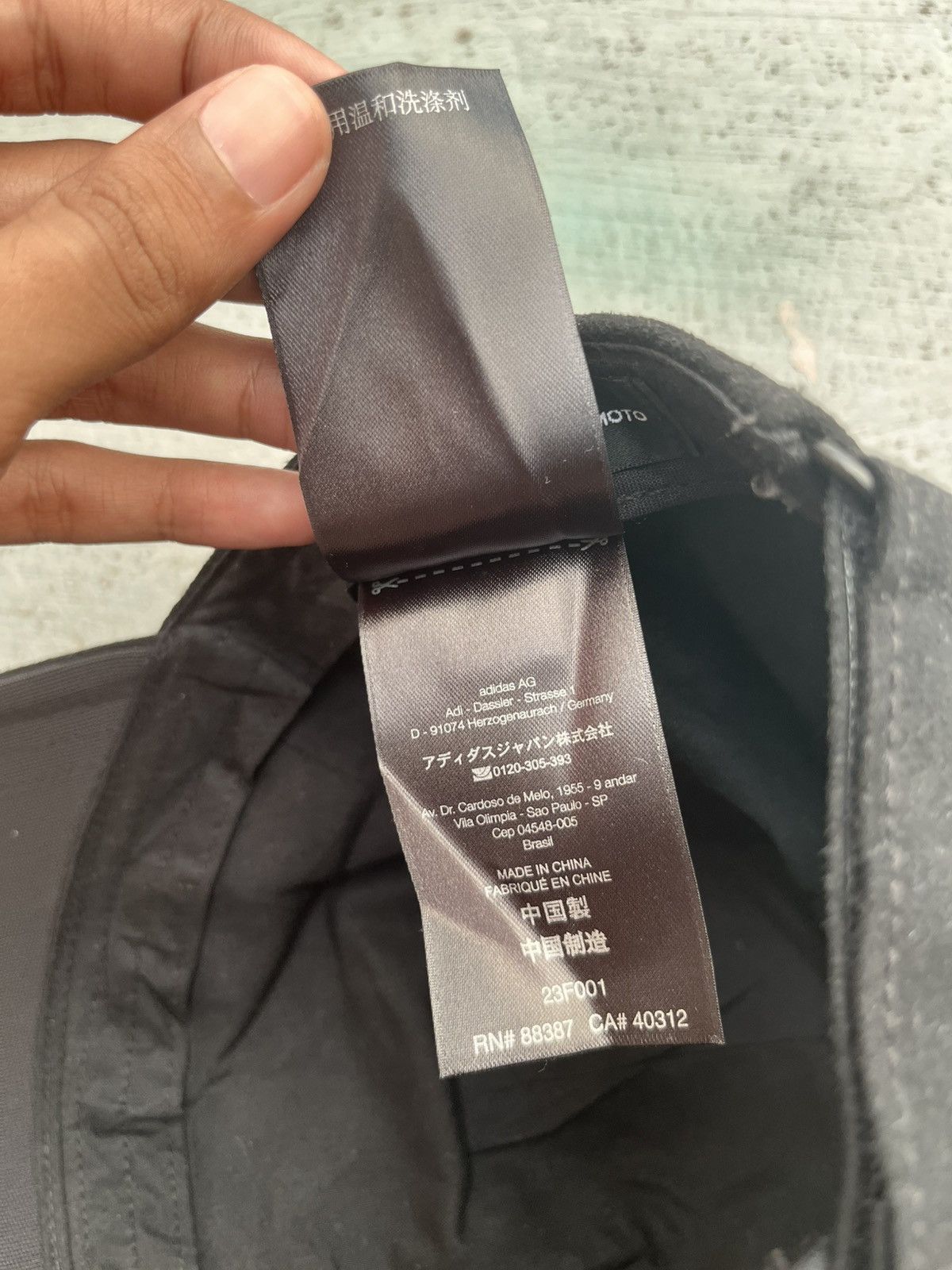 Y-3 FIVE PANEL FULL BLACK YOHJI YAMAMOTO CAP HAT