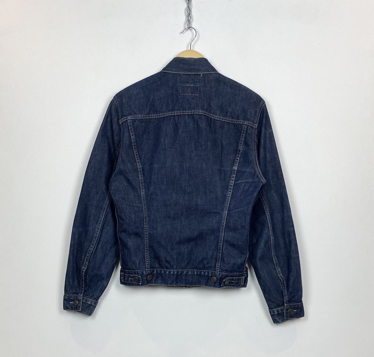 Levi's Vintage Levi’s Navy Blue Denim Jacket Buttons 90’s USA Size L / US 10 / IT 46 - 11 Thumbnail
