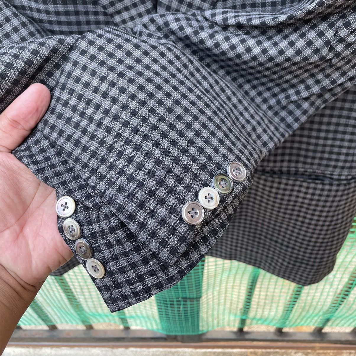 Burberry ❤️Authentic❤️Vintage Burberrys Checkerd Suit Coat Blazer Size US M / EU 48-50 / 2 - 6 Thumbnail