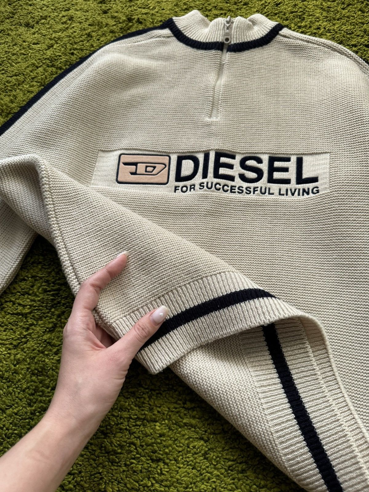 Designer × Diesel × Vintage Diesel 2000s vintage Y2K big logo sweater Size US M / EU 48-50 / 2 - 6 Thumbnail