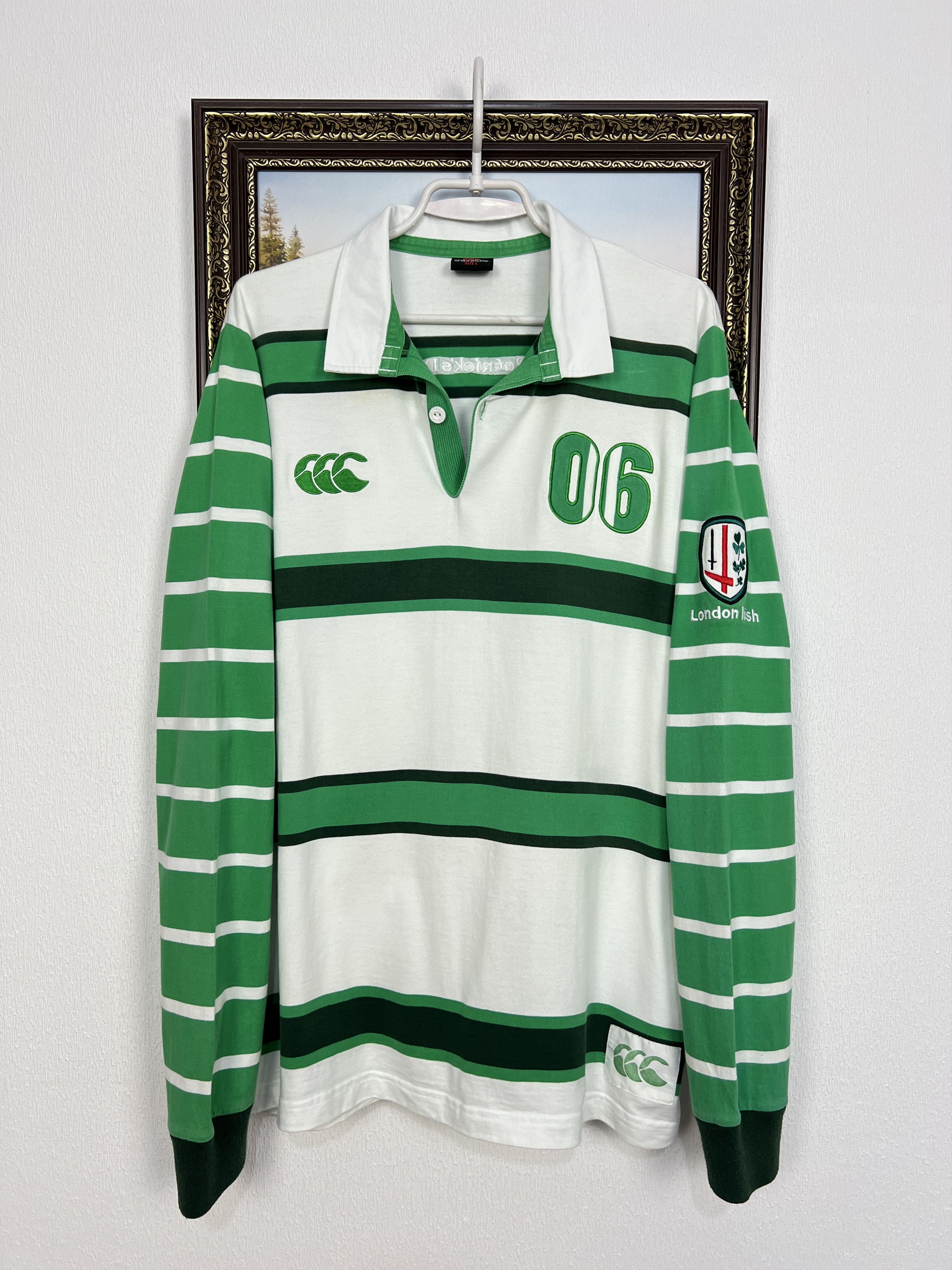 Canterbury of New Zealand London Irish St Patricks Day Rugby Union Shirt Jersey Size US L / EU 52-54 / 3 - 1 Thumbnail