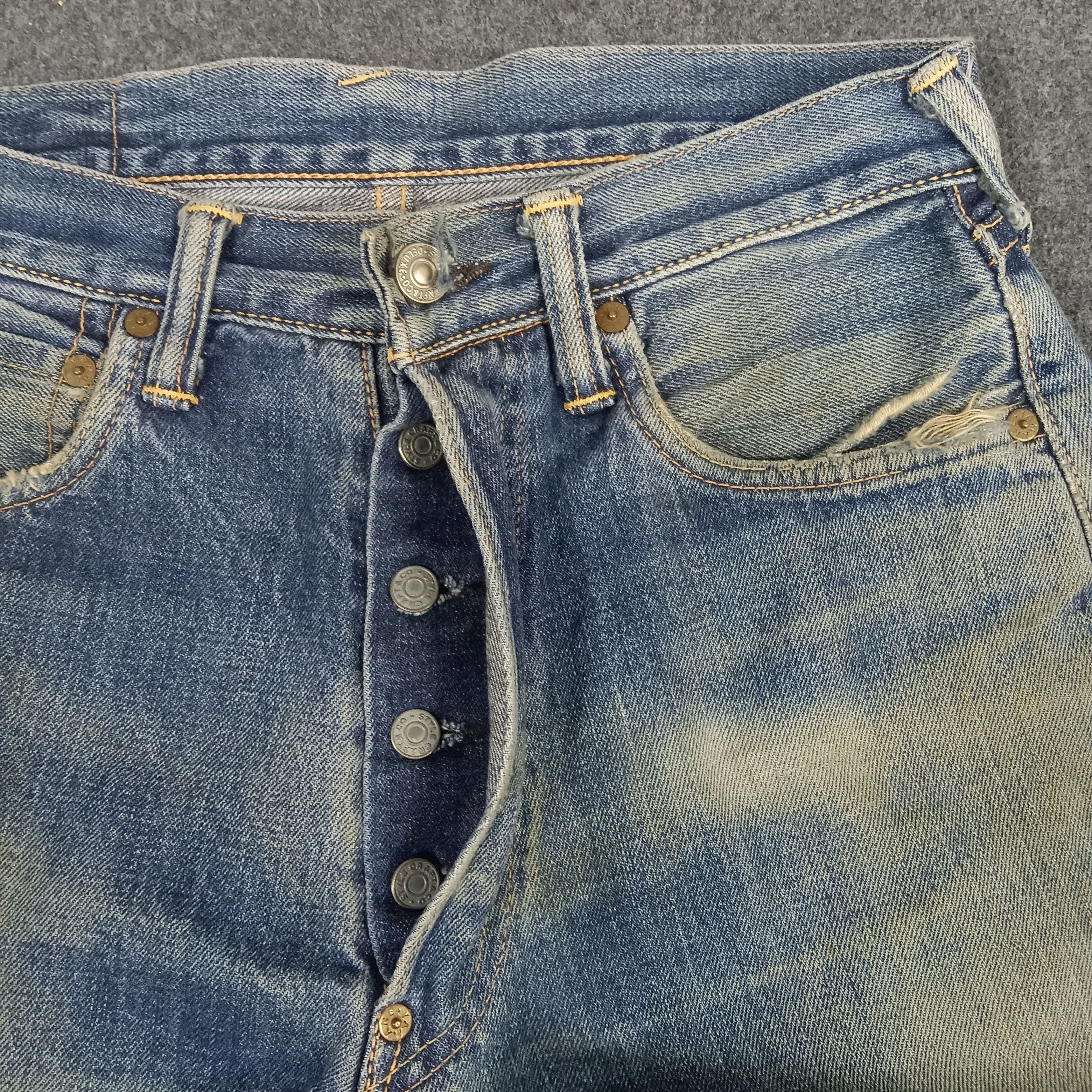 Evisu Evisu Japanese Brand Daicock Custom Art Denim Jeans Size US 29 - 7 Thumbnail