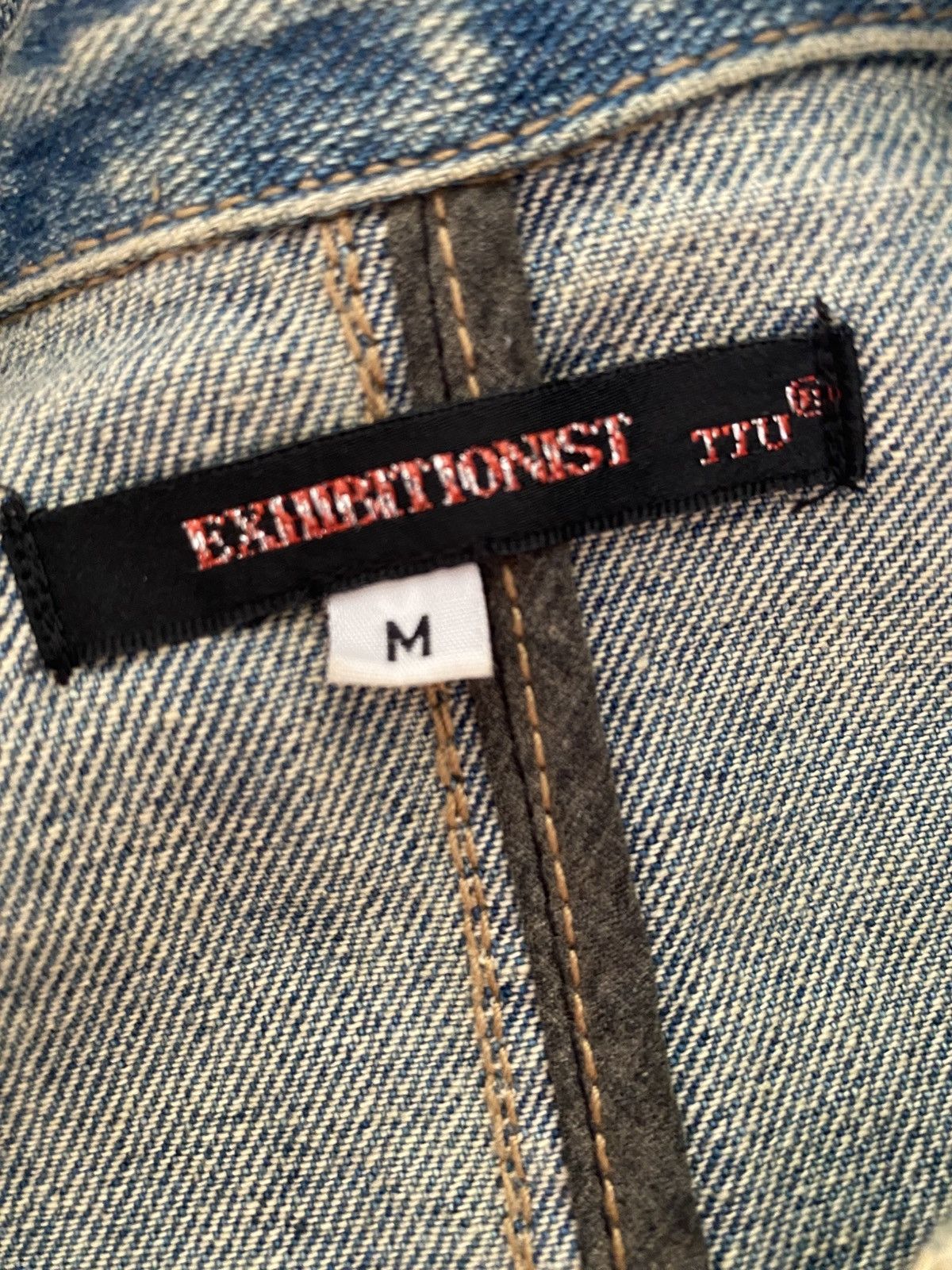 Japanese Brand Japan Distressed Sun Faded Denim Jacket Kapital Style Size US M / EU 48-50 / 2 - 7 Thumbnail