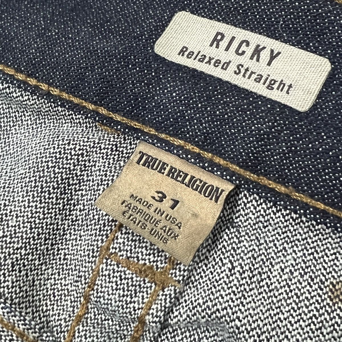 True Religion True Religion Ricky Straight Jeans Men’s Navy Gold Paint Y2K Size US 31 - 7 Thumbnail