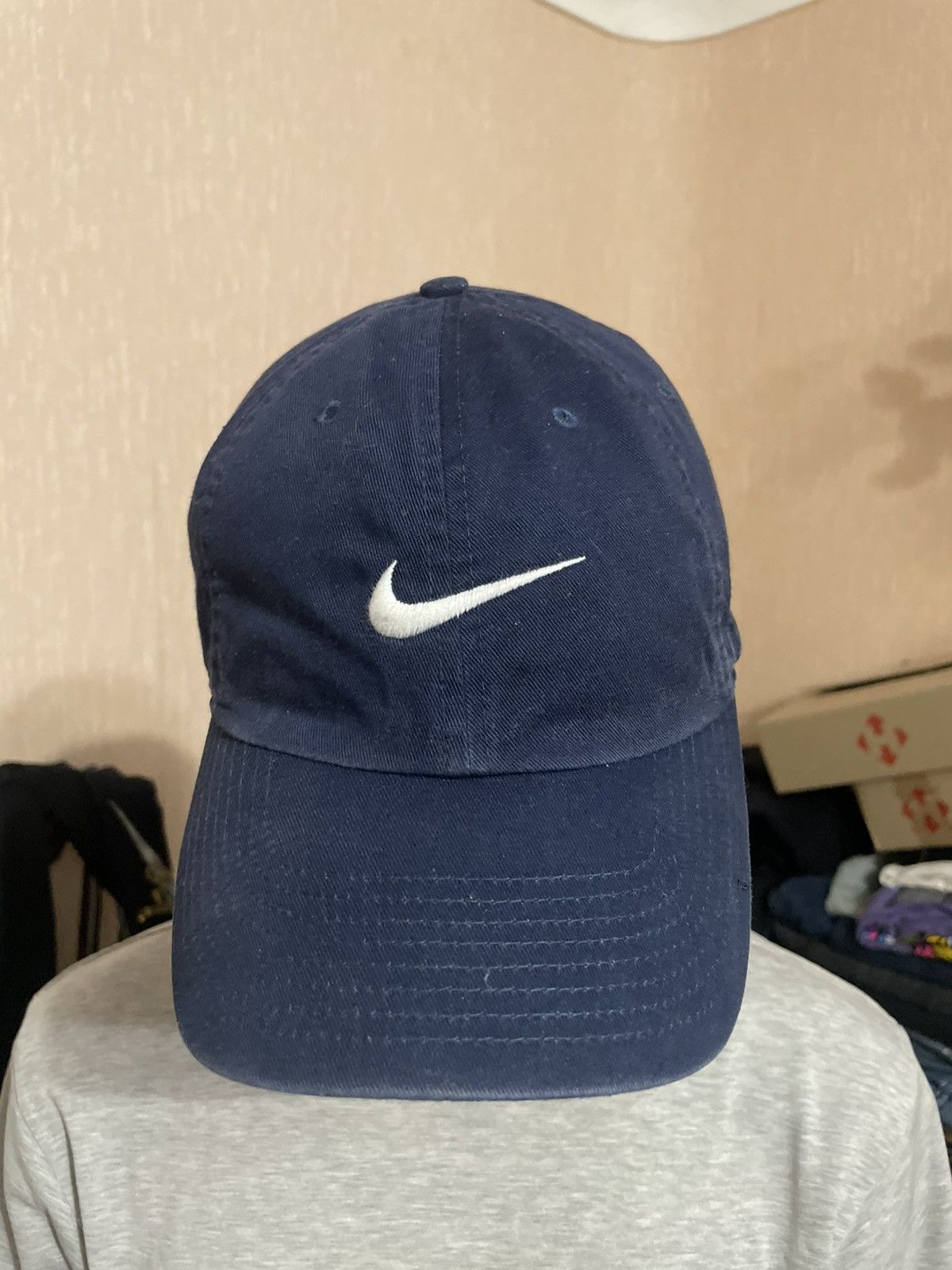 Nike × Vintage Vintage Nike Swoosh Logo Cap Y2K Size ONE SIZE - 2 Thumbnail