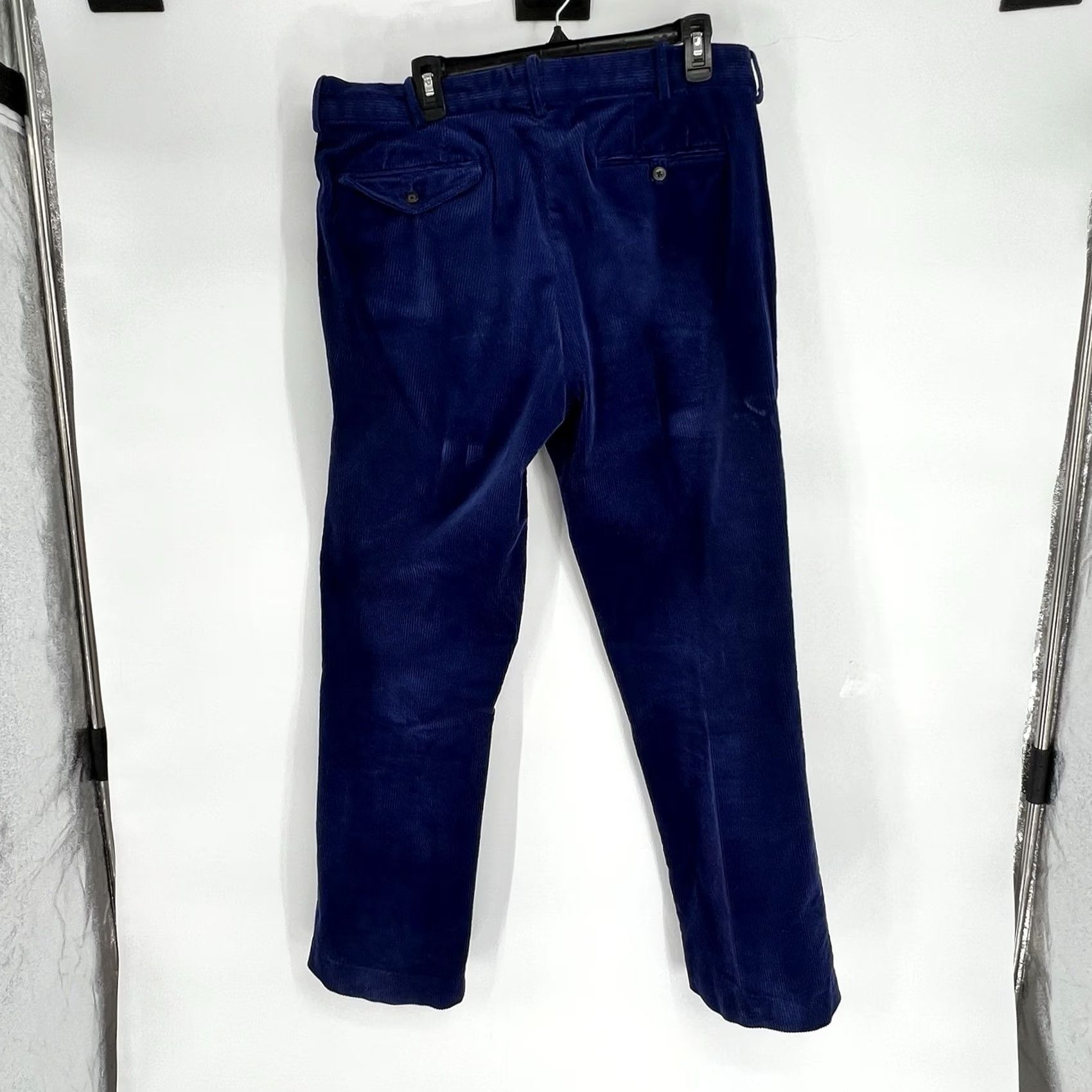 Ralph Lauren VINTAGE Ralph Lauren Mens Pants Dress Pants Corduroy 36x30 Blue 90s Straight Pocket Mens Size US 36 / EU 52 - 5 Thumbnail