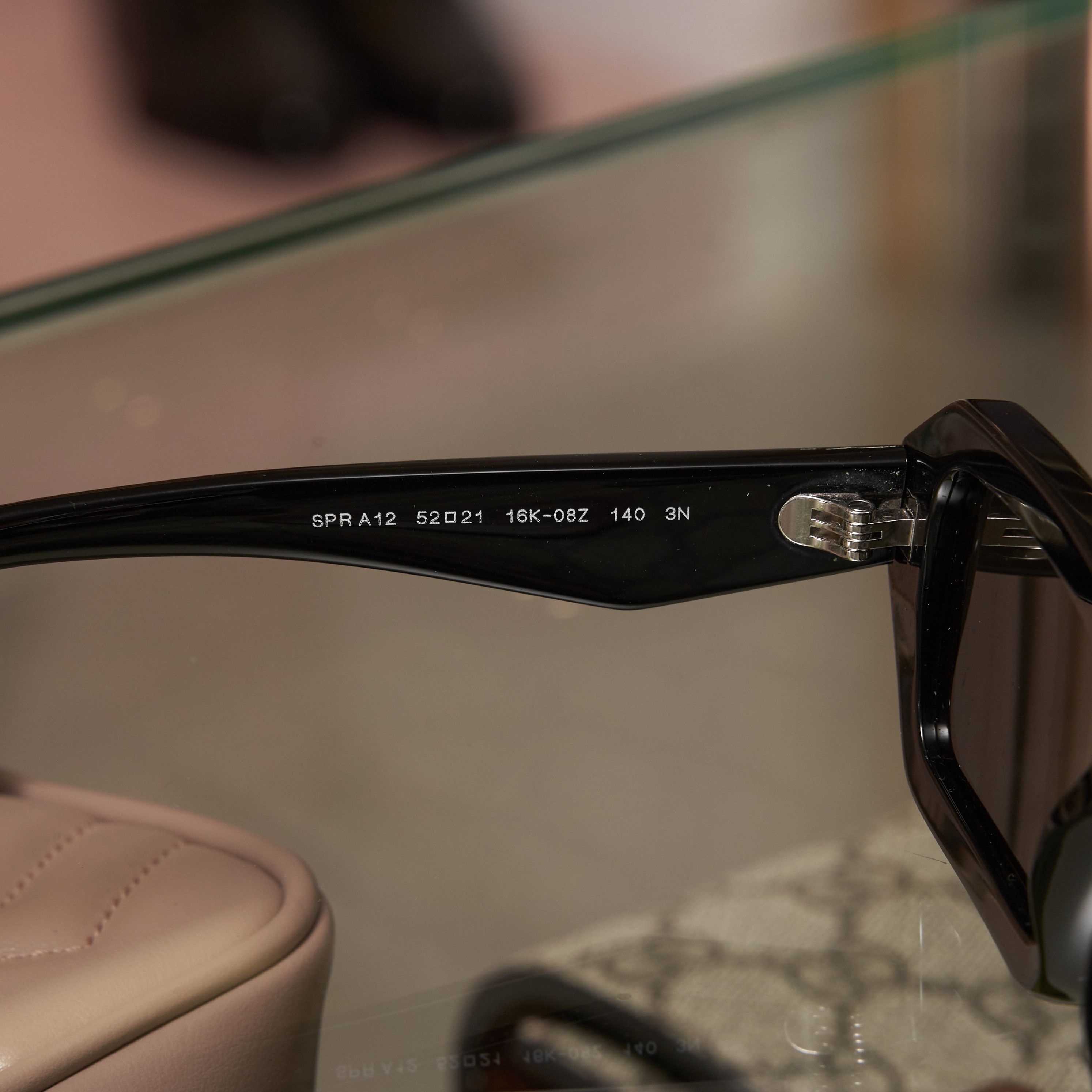 Prada PRADA A12S 16K08Z Sunglasses BLACK Size ONE SIZE - 4 Thumbnail