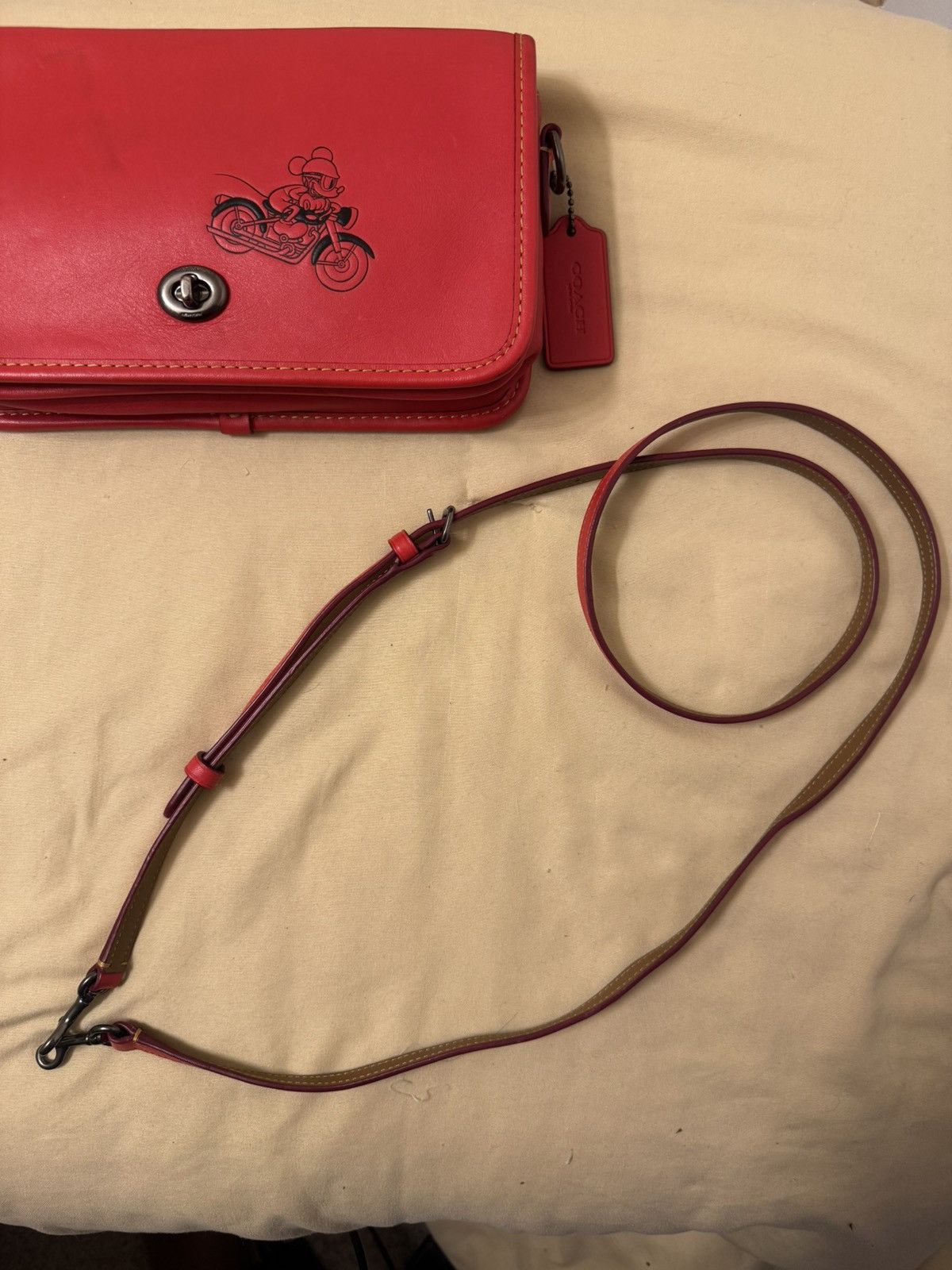 Coach × Disney Disney X Coach Mickey Mouse Penny Leather Crossbody Bag Size ONE SIZE - 2 Thumbnail