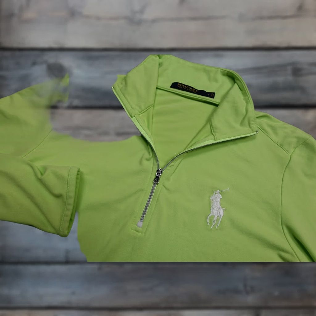 Ralph Lauren Polo Ralph Lauren Quarter Zip Pullover Men L Green Lightweight Golf Polo Shirt Pullover Long Sleeve 1/4 Zip Size US L / EU 52-54 / 3 - 1 Thumbnail