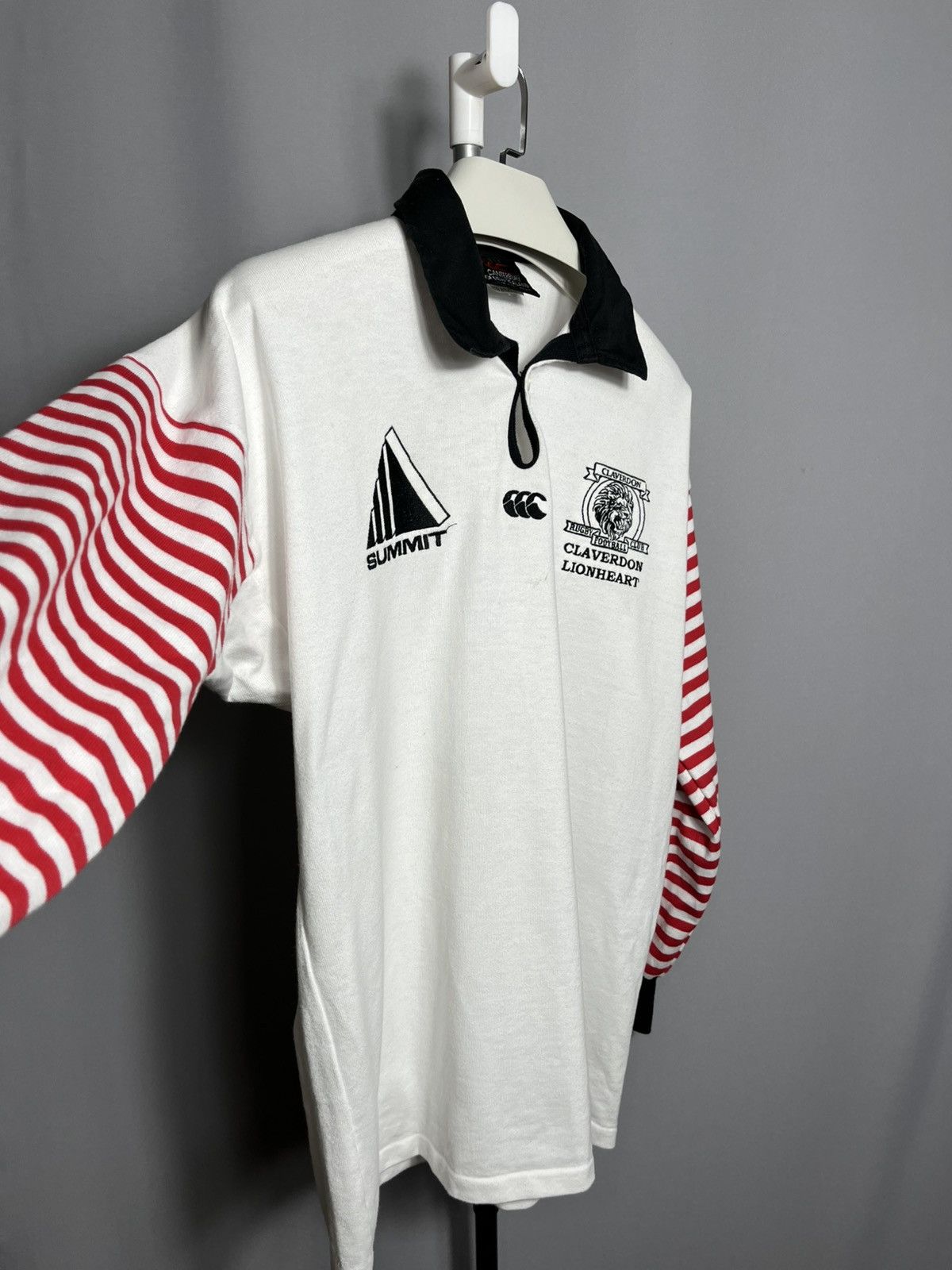 Canterbury of New Zealand Claverdon RFC Canterbury vintage lionheart 1990s long sleeve Size US L / EU 52-54 / 3 - 6 Thumbnail