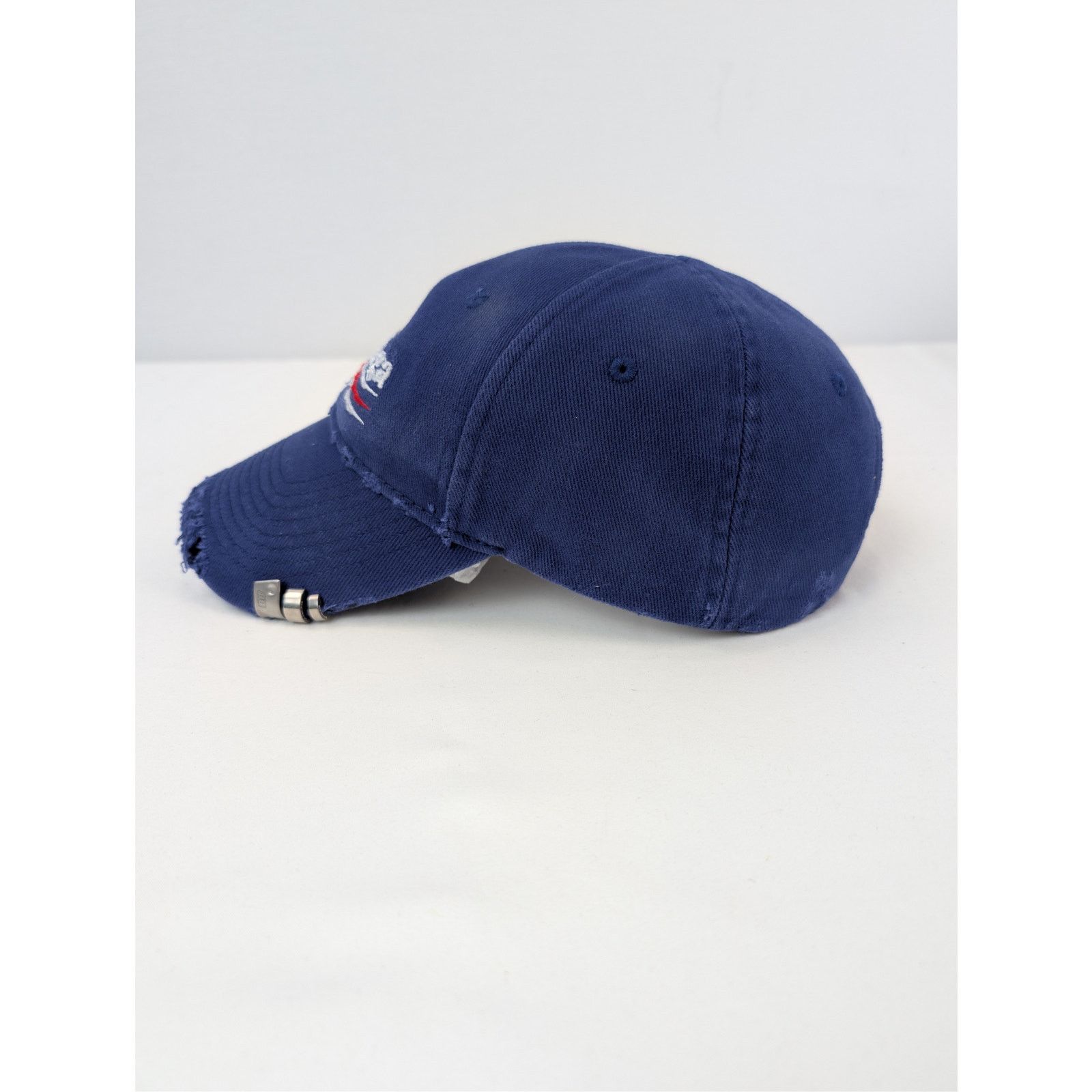 Balenciaga o1rshd1 Size: L / Cotton Baseball Cap / Hat in Sapphire Size ONE SIZE - 4 Thumbnail