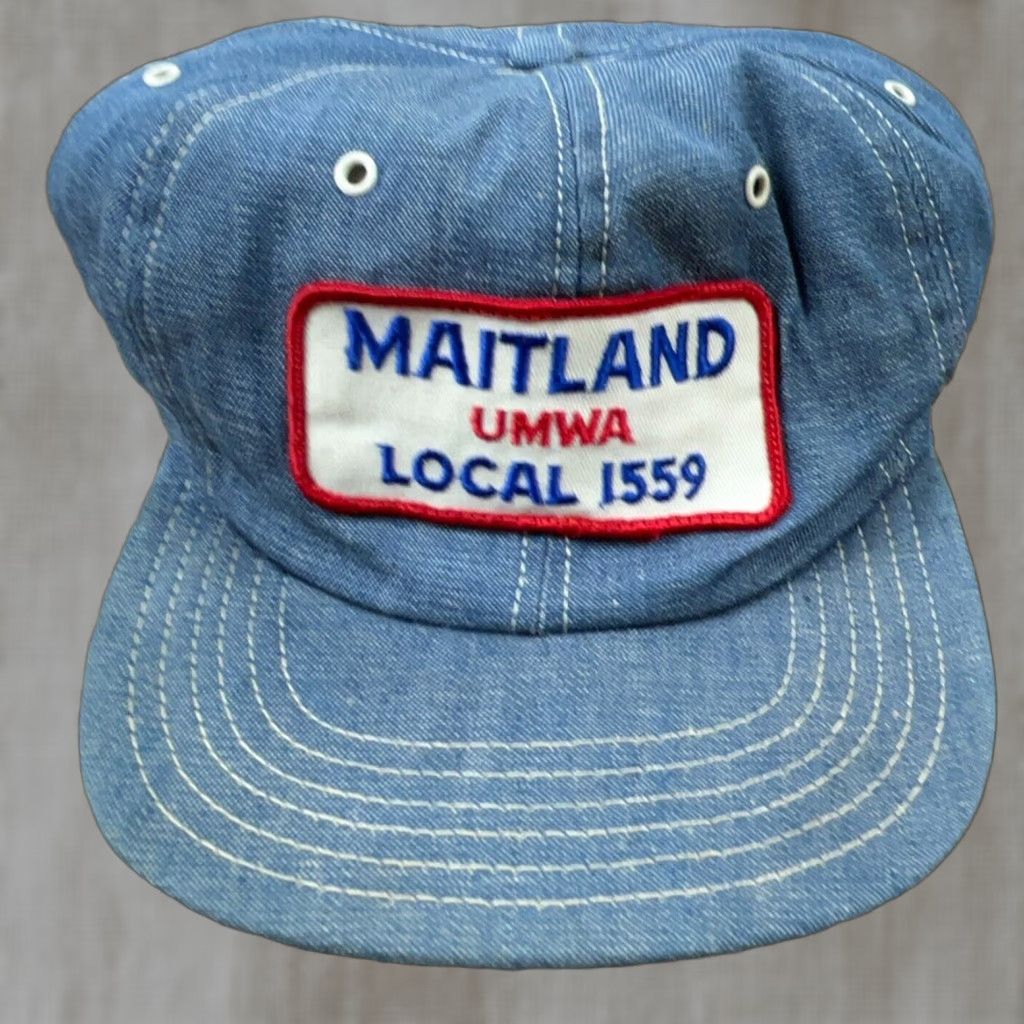 Coal VINTAGE Denim Trucker Hat Cap Men Adjustable Cotton 80s USA Made Workwear Outdoor Size ONE SIZE - 1 Thumbnail