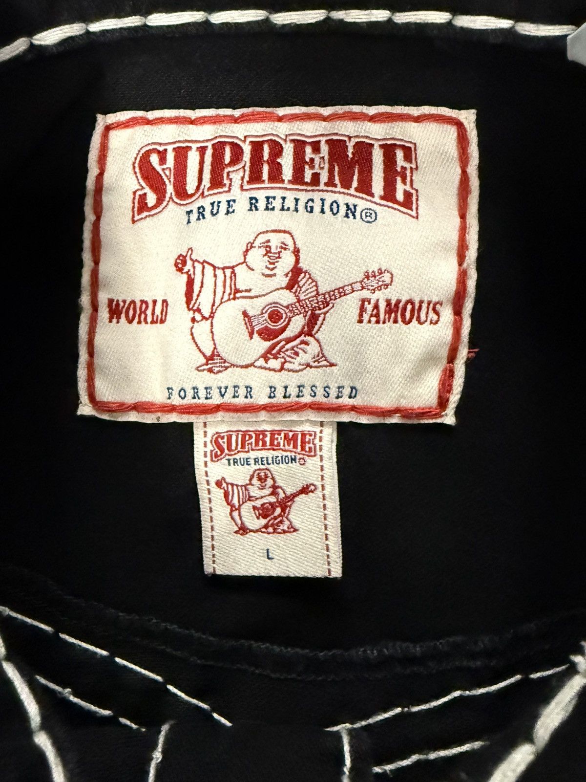 Supreme Supreme True Religion Denim Jacket Size US L / EU 52-54 / 3 - 3 Thumbnail