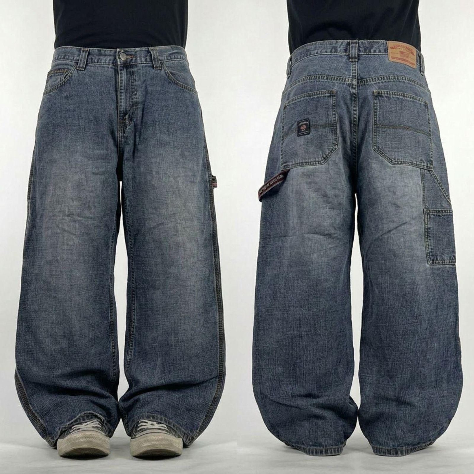 Polo Ralph Lauren × Vintage RARE VINTAGE POLO JEANS WITH LEATHER