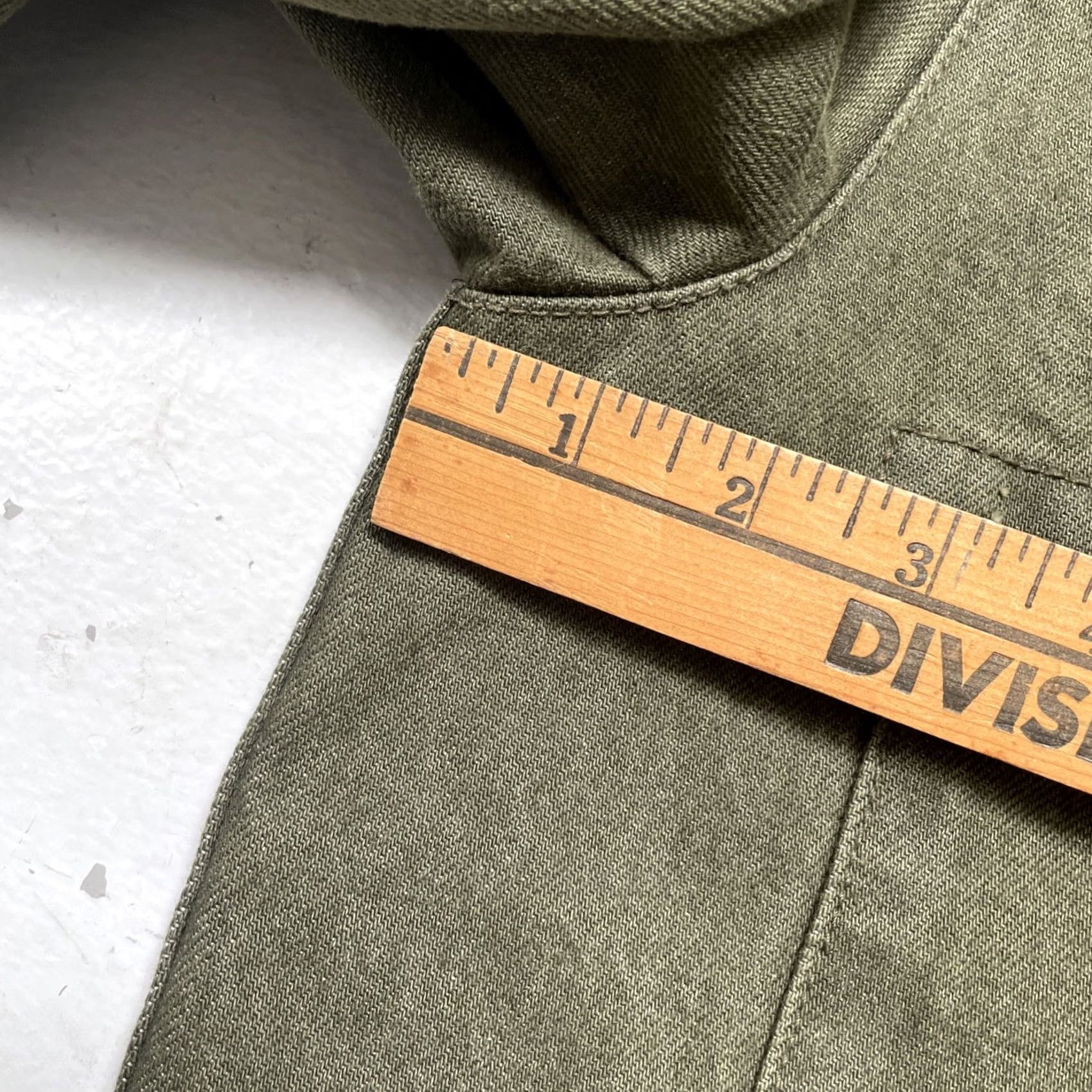 Denime Carleen Kelsy Parkhouse Denim Chore Work Ranch Jacket Made In USA Women’s S Denim Jacket Green Western Army Designer LA Vintage? Size S / US 4 / IT 40 - 2 Thumbnail