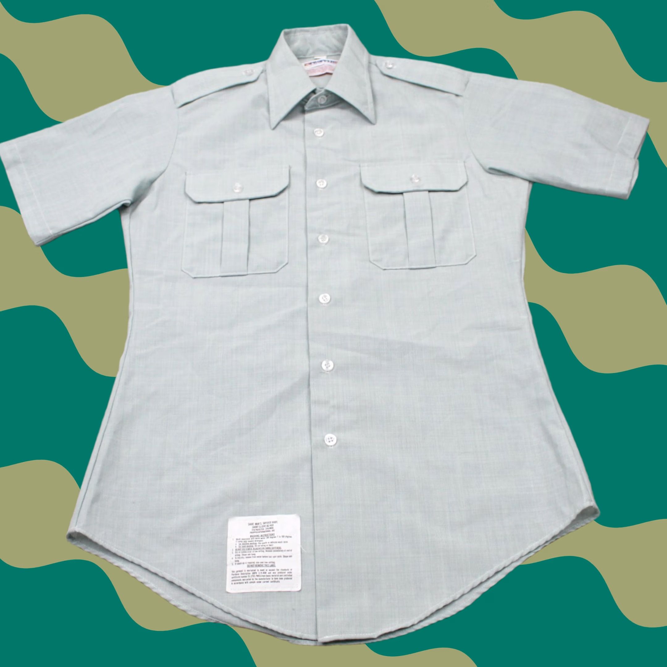 Propper PROPPER Army Shirt Mens 15 Green Tapered Body Polyester/Wool Short Sleeve ButtonUp Size US M / EU 48-50 / 2 - 1 Thumbnail