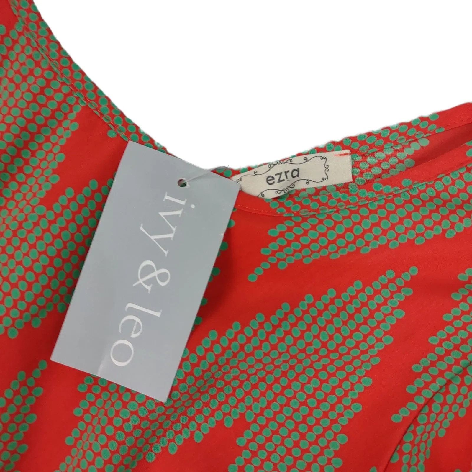 Other NWT Ivy & Leo EZRA Women's M Red Green Geometric Mini Dress Size M / US 6-8 / IT 42-44 - 2 Thumbnail