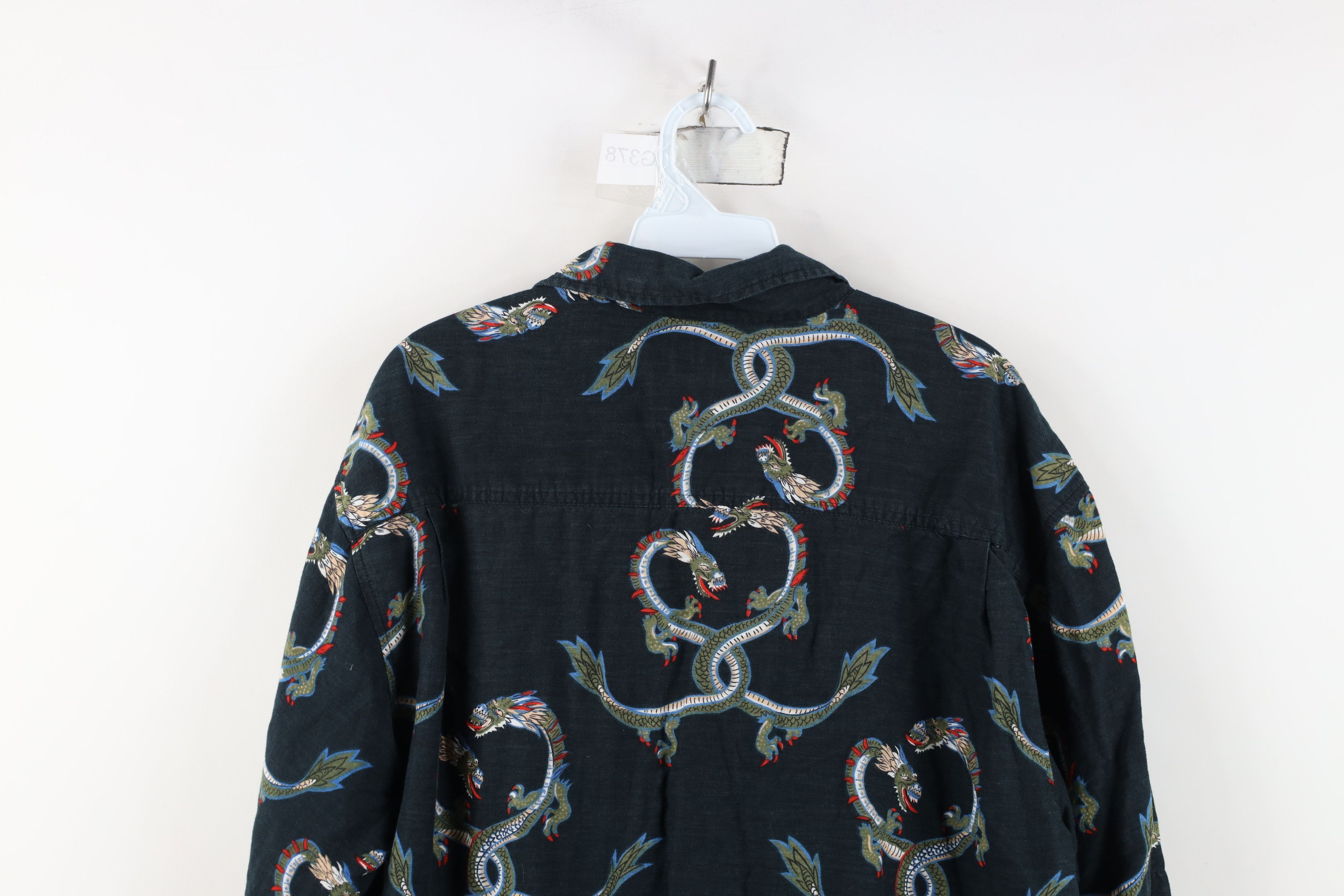 Vintage Vintage 90s Y2K Streetwear Dragon All Over Button Shirt Size US M / EU 48-50 / 2 - 10 Thumbnail