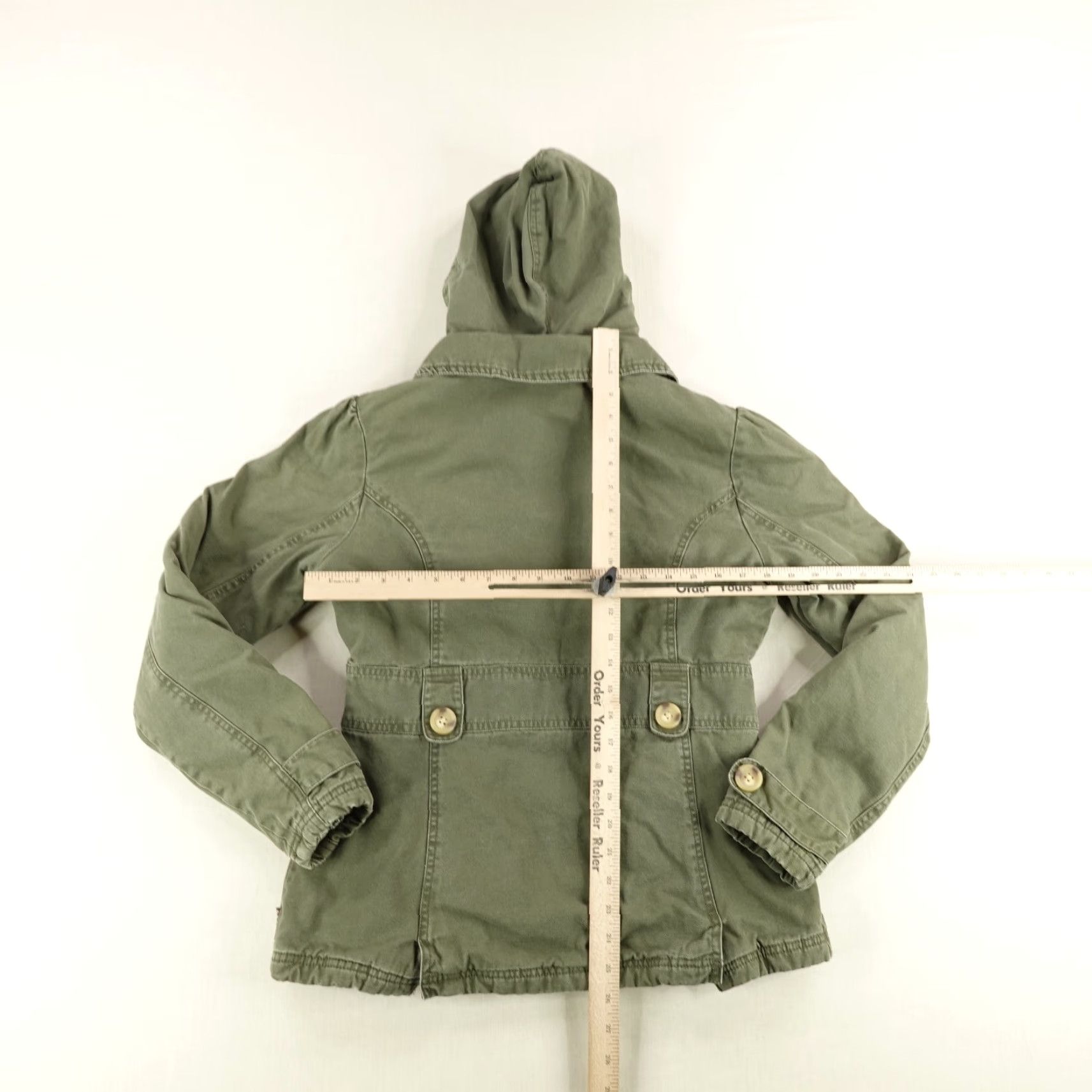 Billabong Vintage Billabong Jacket Women Small Green Double Breasted Quilt Lined Coat Y2K Size S / US 4 / IT 40 - 4 Thumbnail