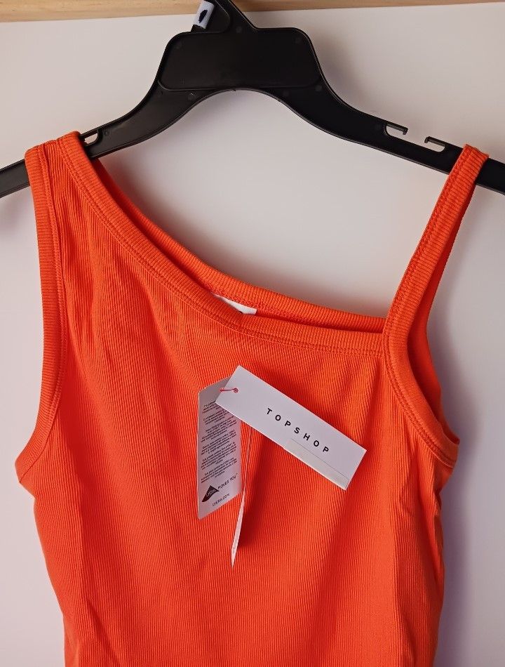 Topshop Topshop Asymmetrical One Shoulder Strap Bodysuit Size M / US 6-8 / IT 42-44 - 6 Thumbnail