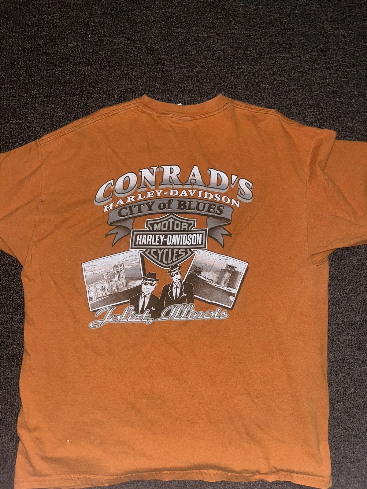 Harley Davidson × Vintage Harley Davidson Vintage Illinois Tee Size US XL / EU 56 / 4 - 2 Thumbnail
