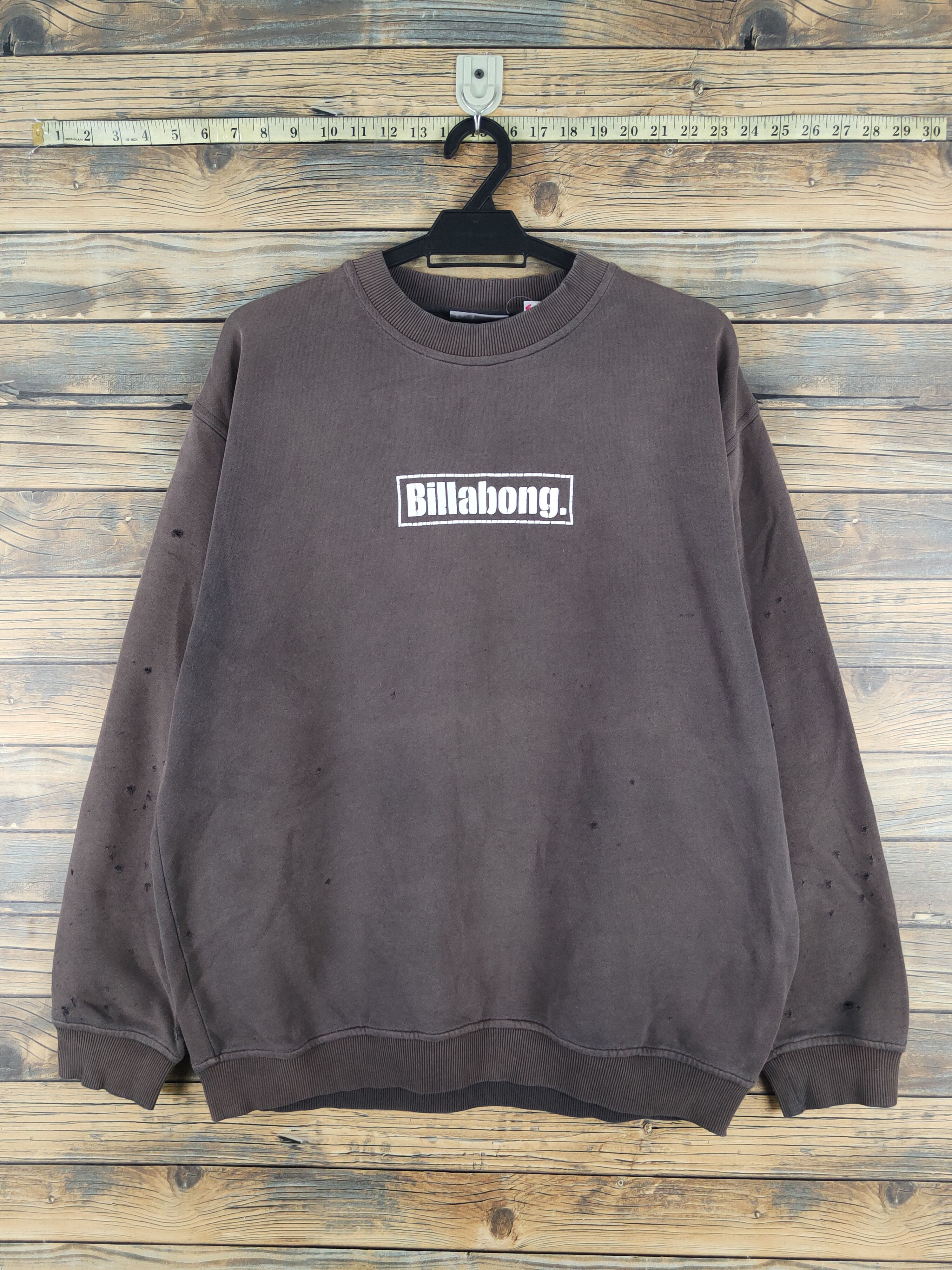 Billabong D Billabong baggie ripped Dark Gray Faded Sweatshirts #W1461 Size US M / EU 48-50 / 2 - 1 Thumbnail