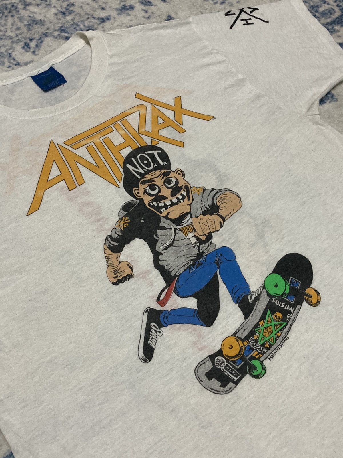 Band Tees Vintage 80’s Anthrax Size US L / EU 52-54 / 3 - 3 Thumbnail