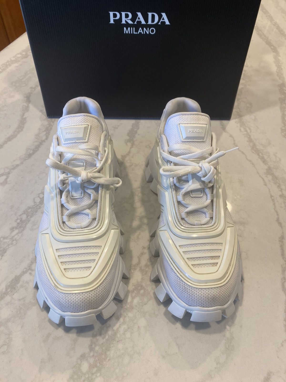 Prada Prada Cloudbust Knit - White Size US 9 / EU 42 - 1 Thumbnail