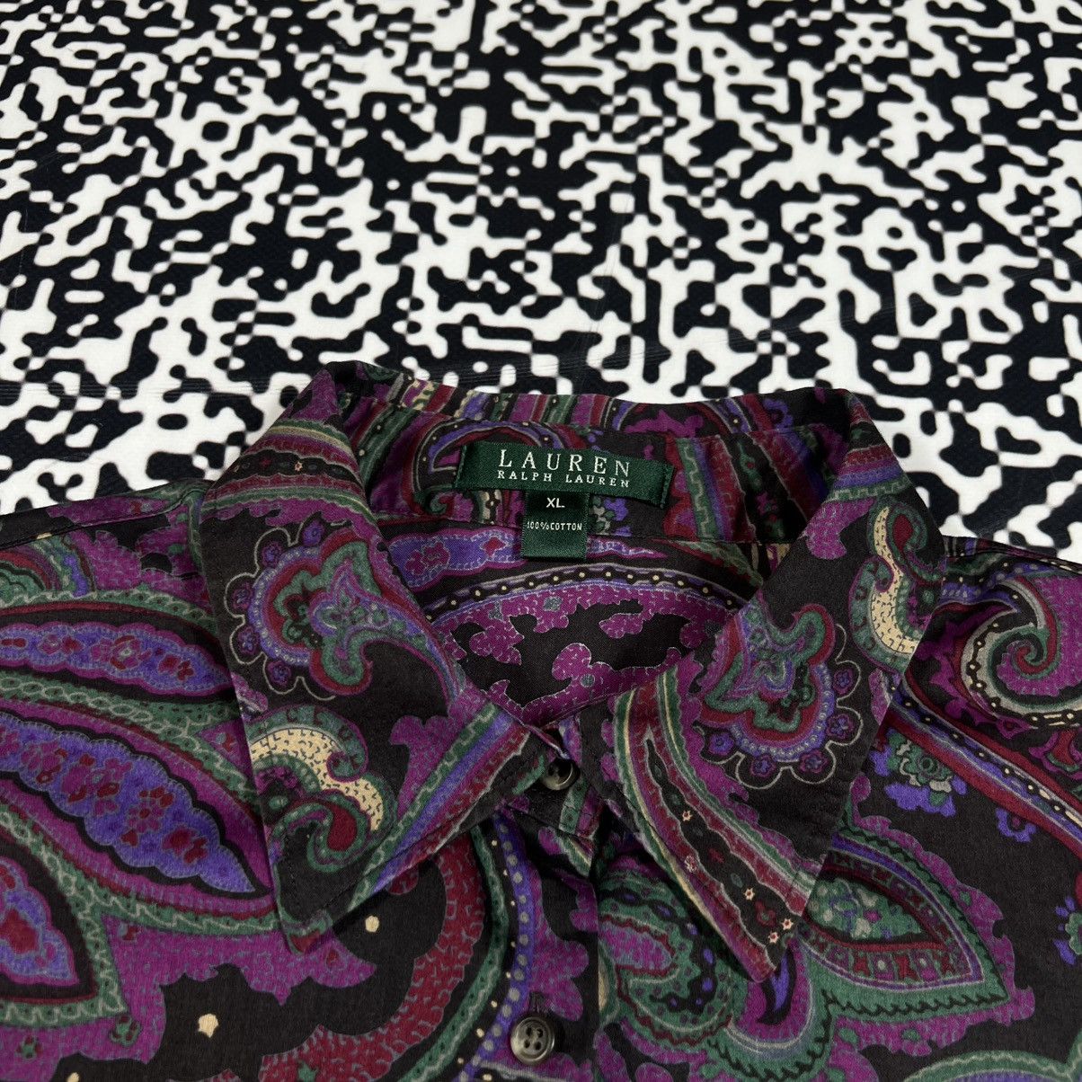 Polo Ralph Lauren Vintage Y2K Polo Ralph Lauren Abstract Style Shirt Retro Size XL / US 12-14 / IT 48-50 - 14 Thumbnail