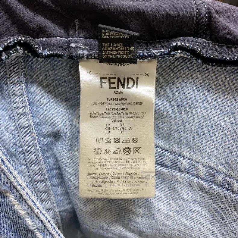 Fendi Fendi Distressed Vintage Floral Denim Pants Size US 33 - 4 Thumbnail