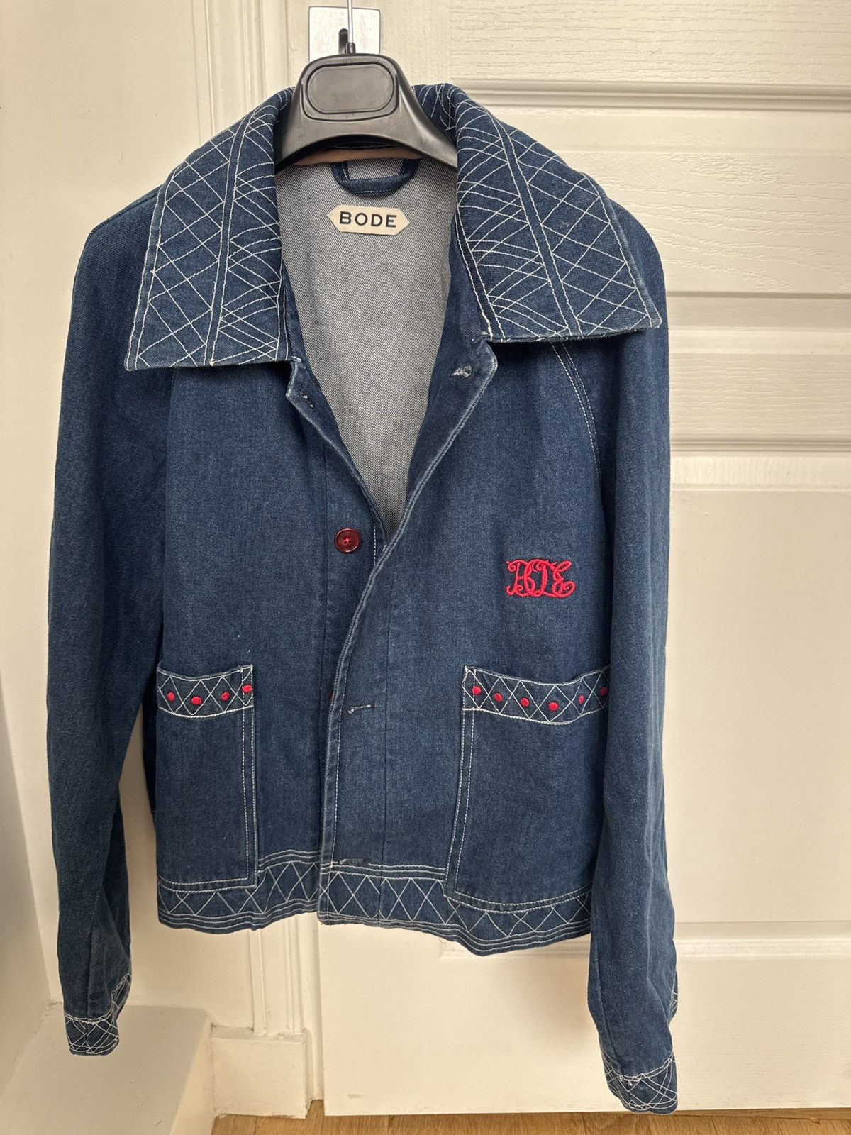 Bode Brand new bode denim jacket size small Size US S / EU 44-46 / 1 - 1 Thumbnail