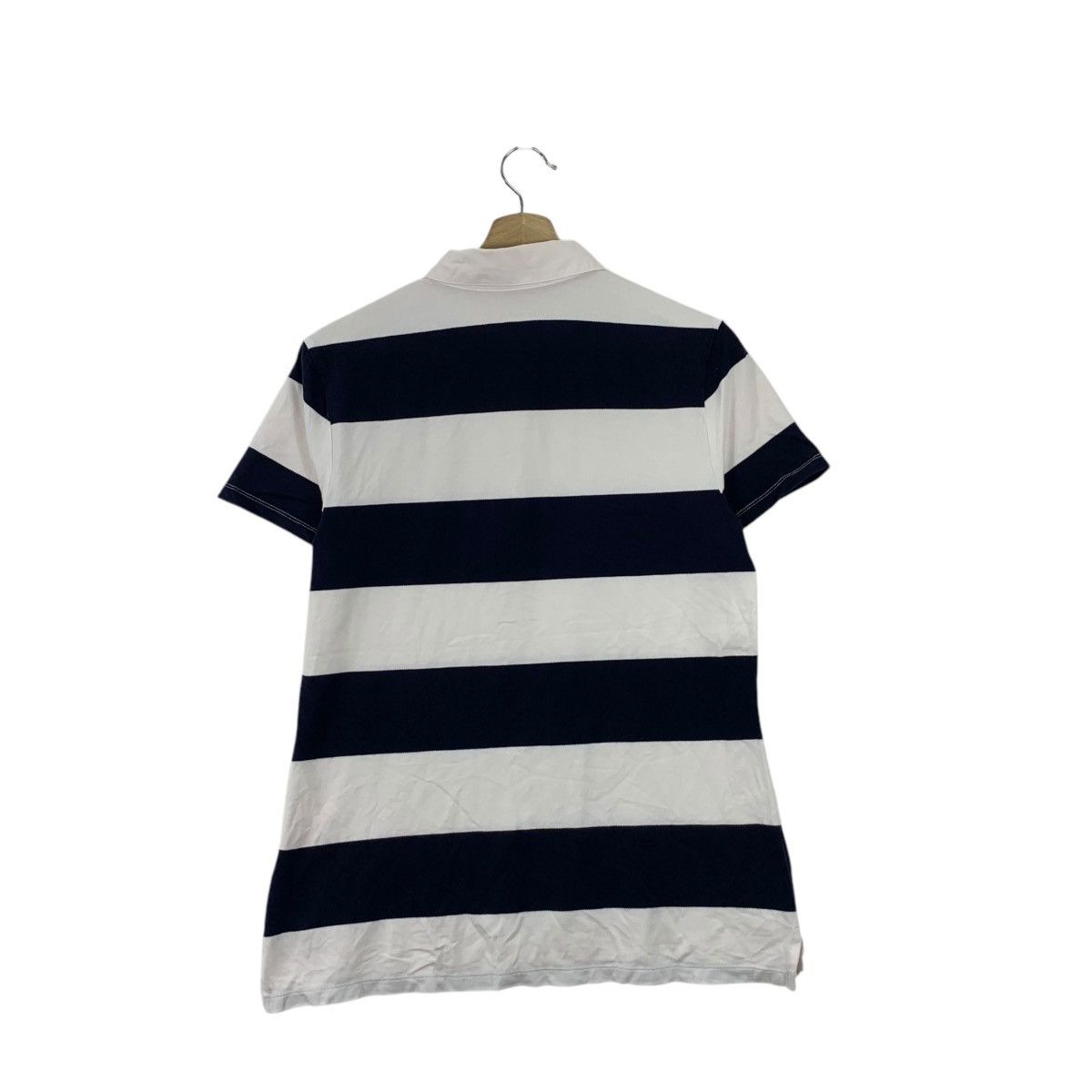 Tommy Hilfiger TOMMY HILFIGER USA Gold Crest Logo Striped Polo Tee Shirt Size L / US 10 / IT 46 - 6 Thumbnail