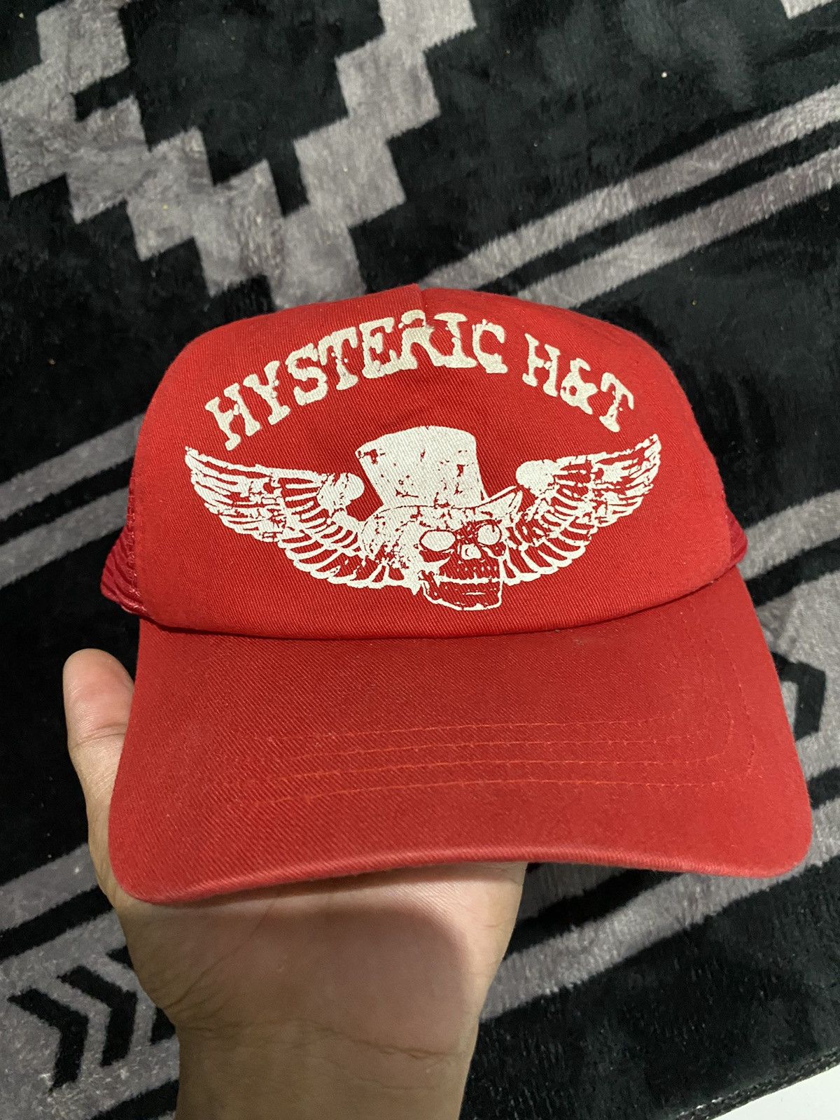 Hysteric Glamour Hysteric H&T Skull Trucker hats y2k style Size ONE SIZE - 3 Thumbnail