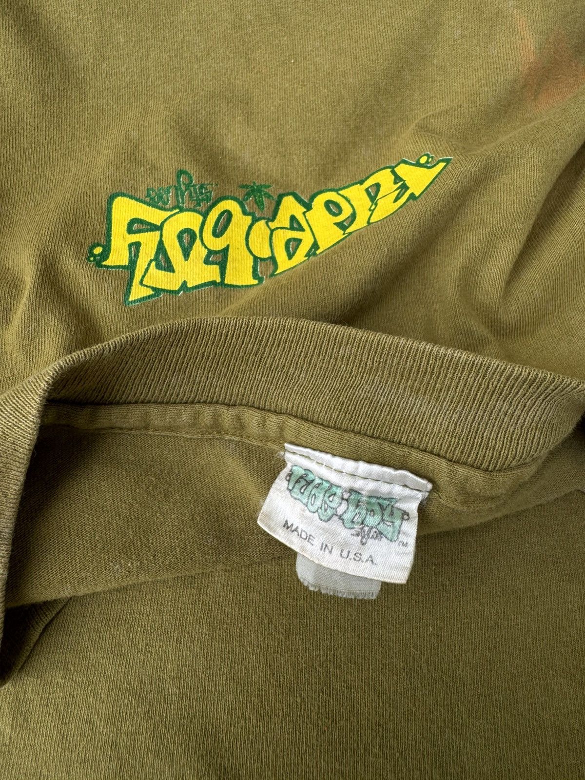 Bob Marley Vintage 90's Irie Toons Big up folks Longsleeve Size US L / EU 52-54 / 3 - 7 Thumbnail