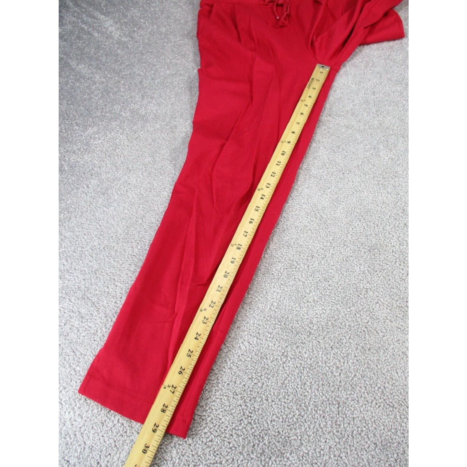 Vintage VINTAGE Betabrand Women's Pants Long Tapered Dress Pants Red Ponte Pleated Size L Tall Size 36" / US 14 / IT 50 - 3 Thumbnail