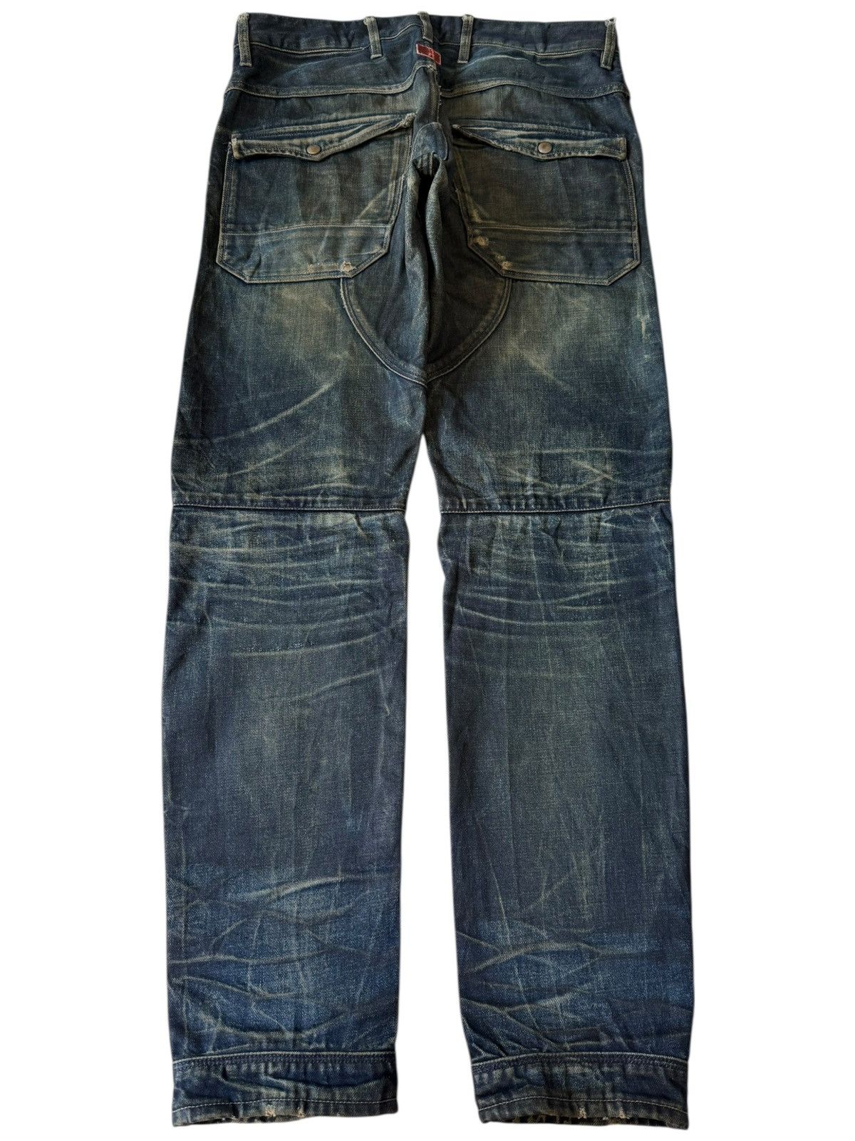 G-Star Vintage G Star Mud Wash Distressed Jeans Size US 32 / EU 48 - 2 Thumbnail