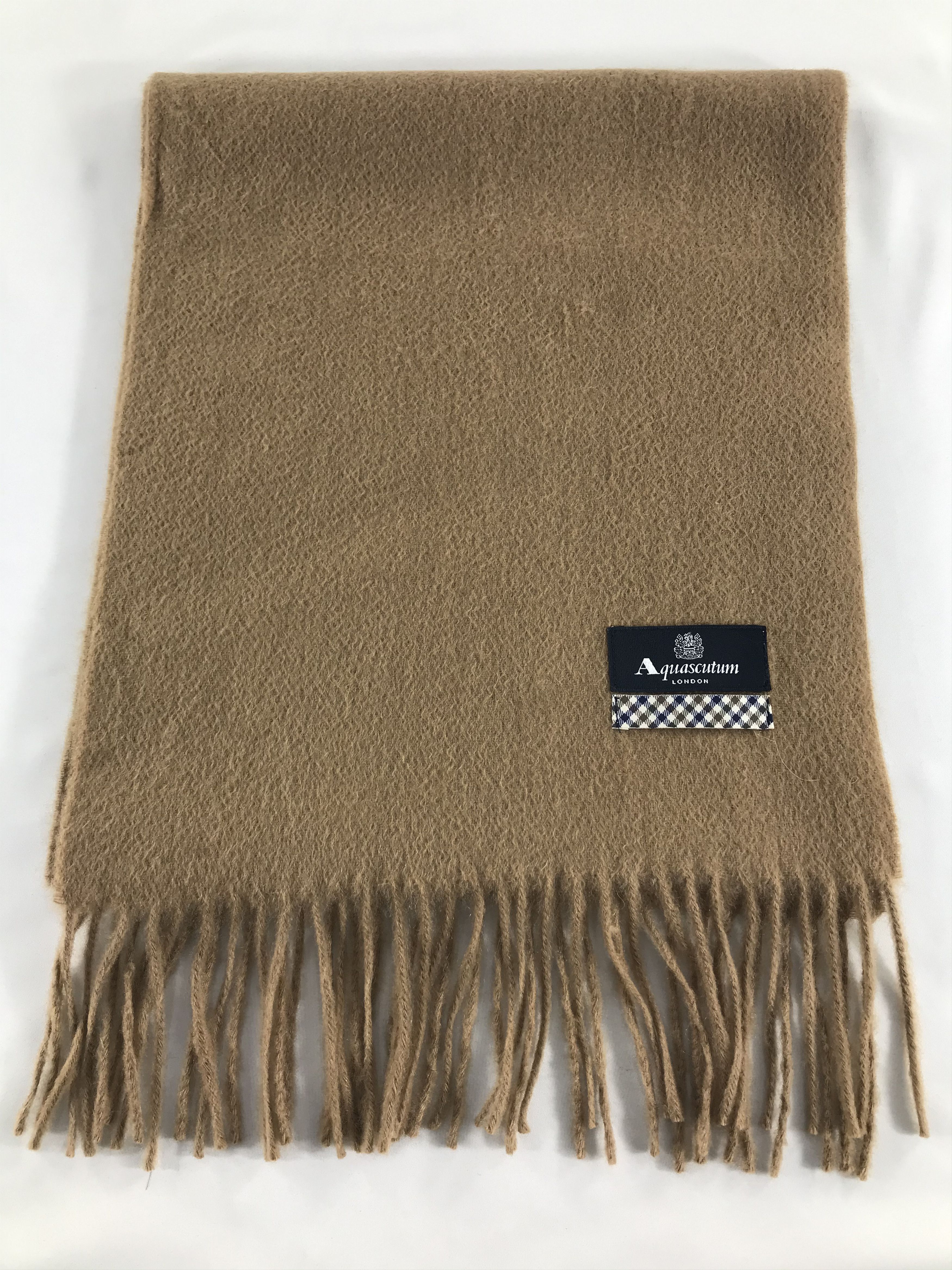 Aquascutum Aquascutum Plain Cashmere Scarf Muffler V449 Size ONE SIZE - 2 Thumbnail