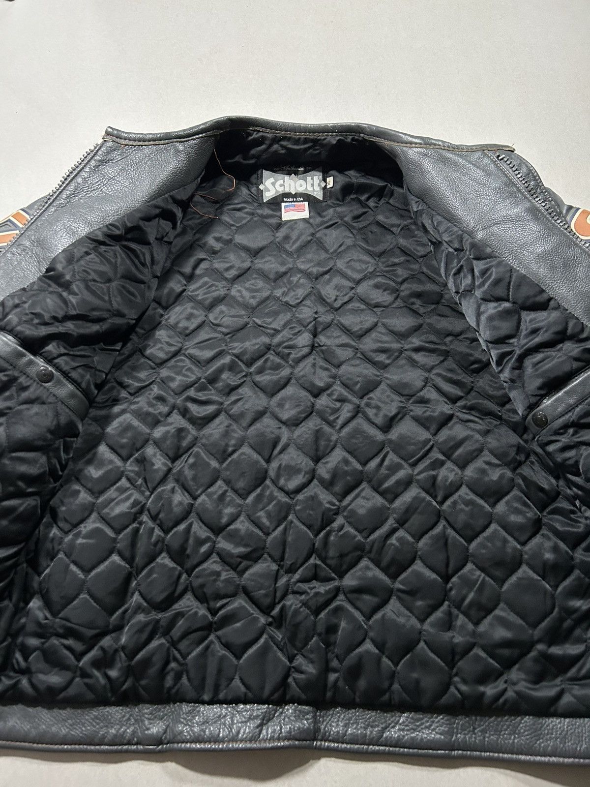 Harley Davidson × Schott × Vintage VERY RARE LEATHER JAKET SCHOTT Size US XL / EU 56 / 4 - 12 Thumbnail