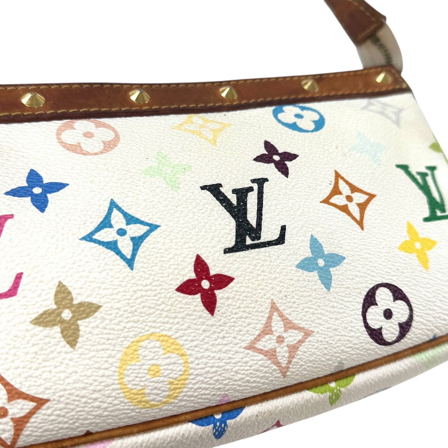 Louis Vuitton Louis Vuitton Murakami Multicolor Studded Pochette Bag Size ONE SIZE - 12 Thumbnail