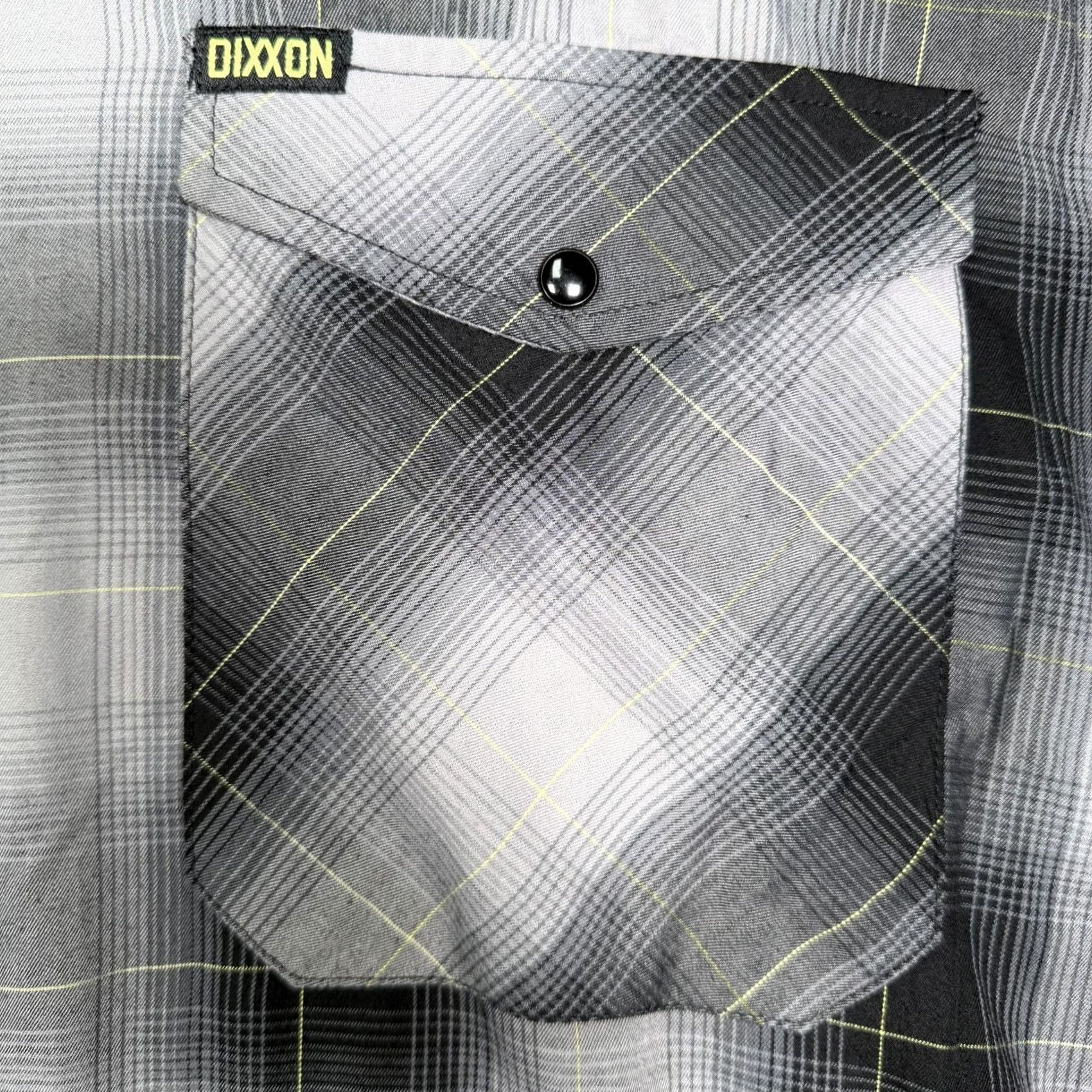 Vintage Dixxon Shirt Mens 5XL Gray End Of The Tunnel Plaid Short Sleeve Snap Button Up Size US XXL / EU 58 / 5 - 3 Thumbnail
